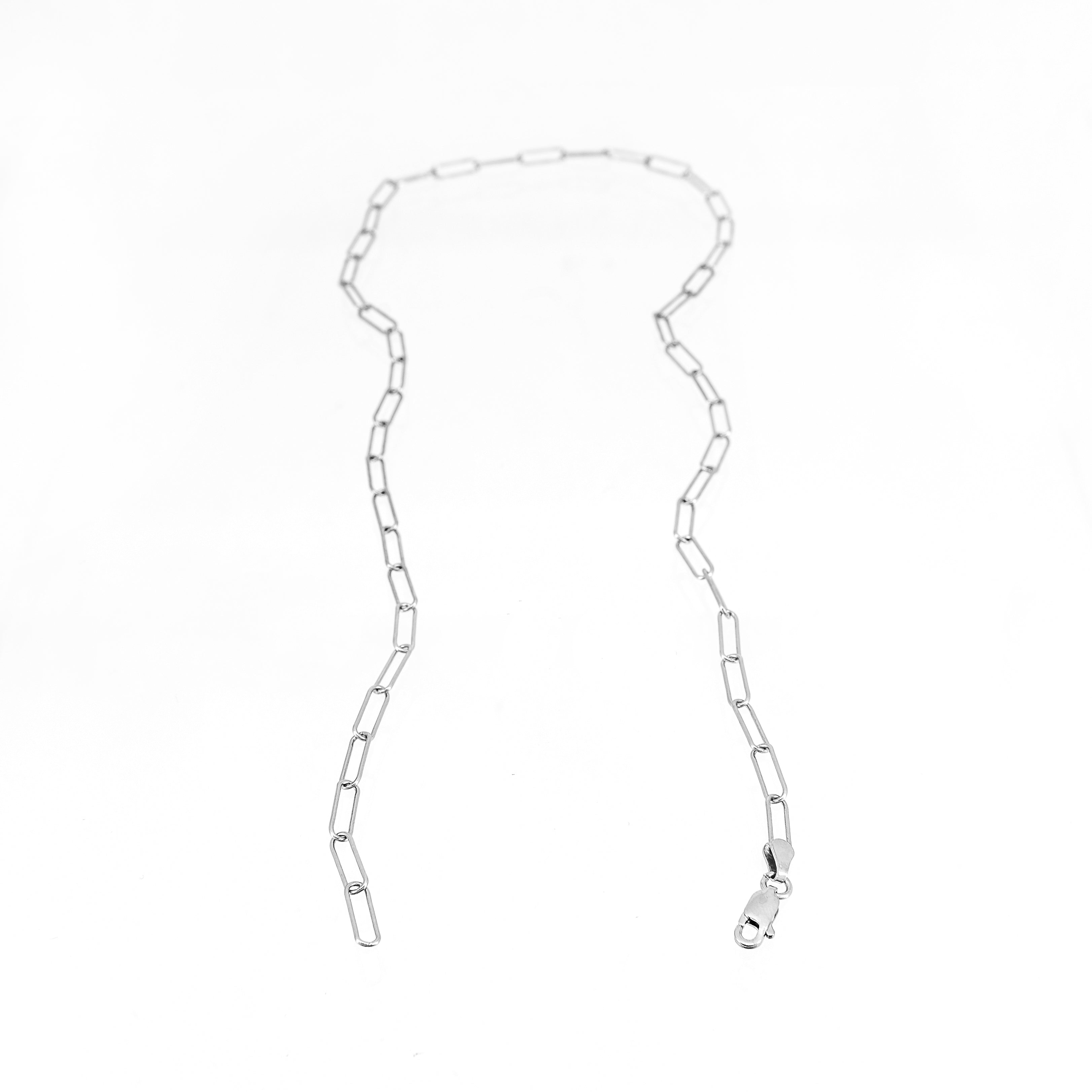 Dainty Paperclip Link Chain Necklace
