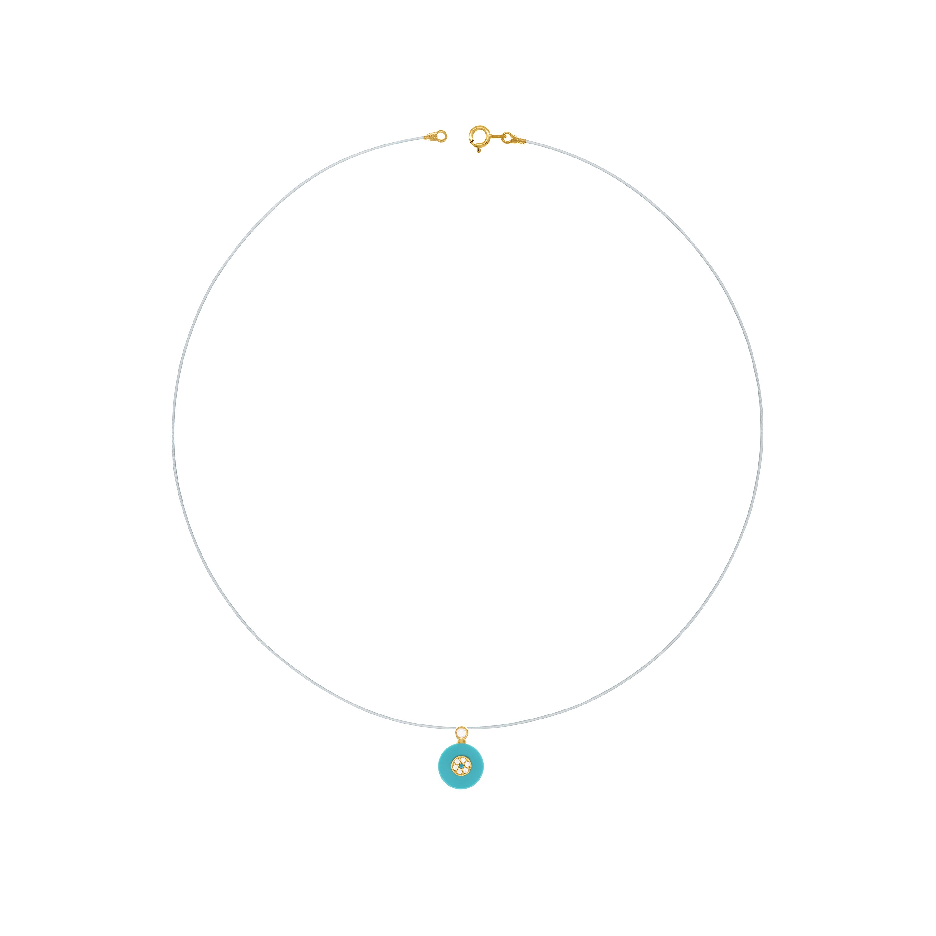 Nylon Thread With Multi-Shape Resin Summer Necklace