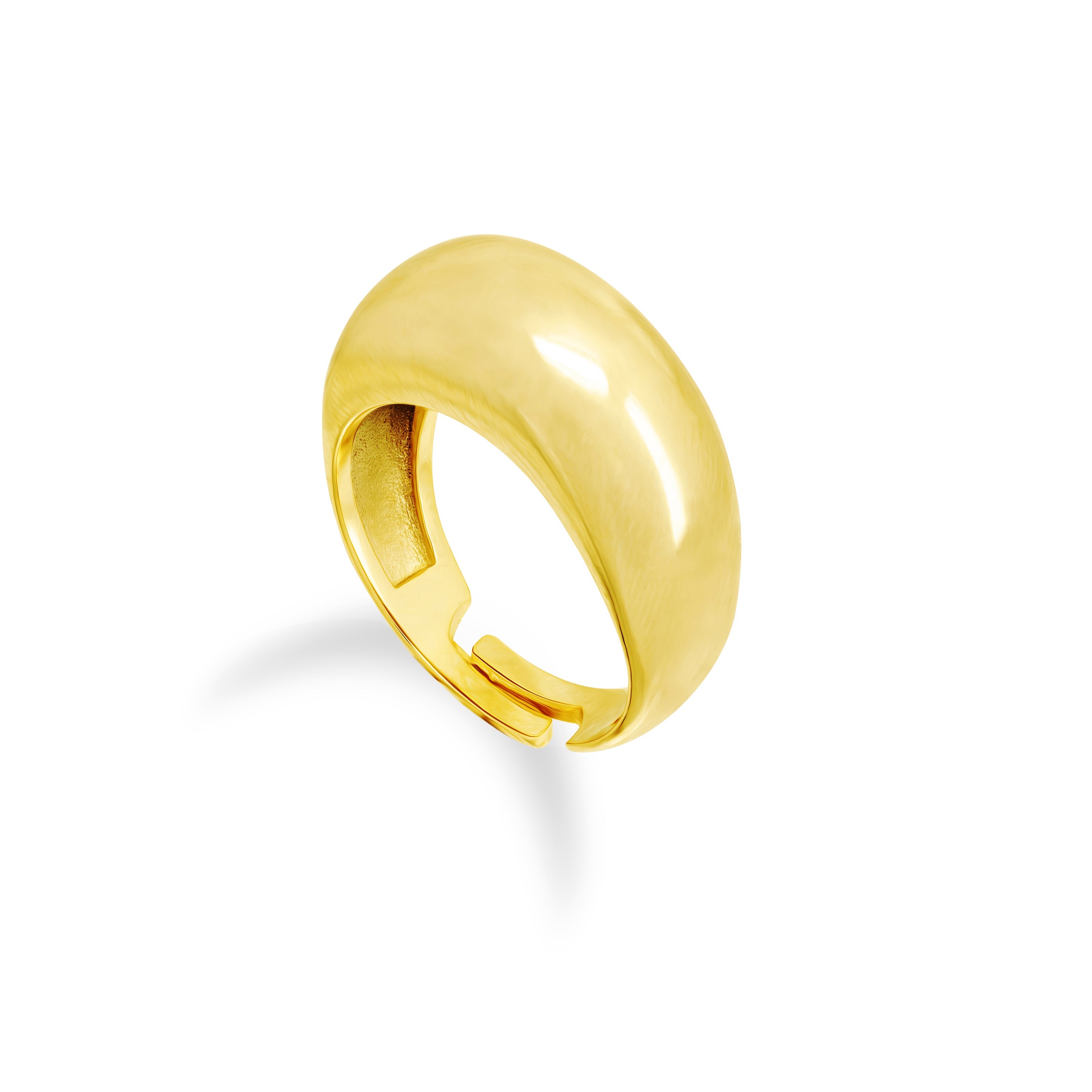 Polished Dome Ring - Gold
