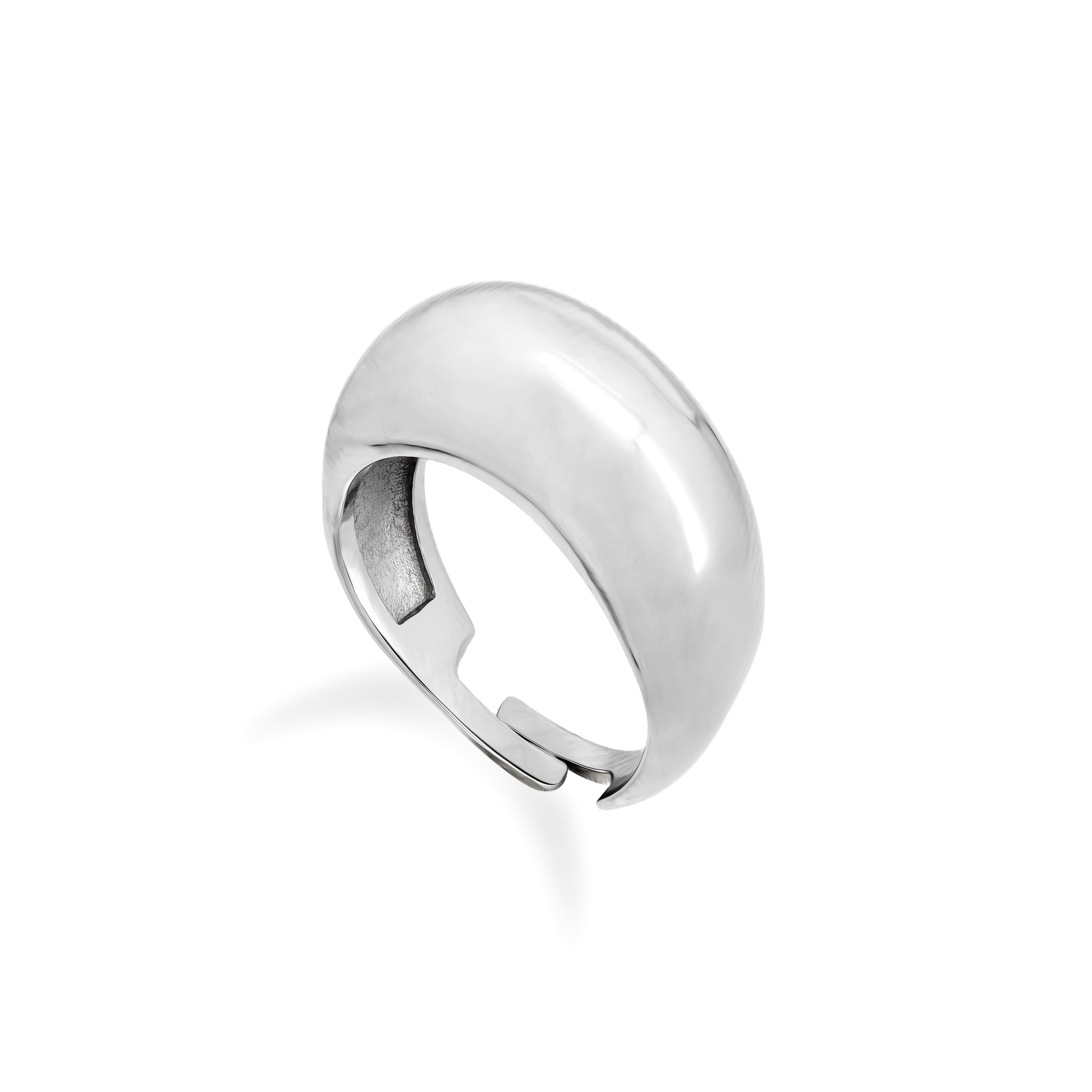 Polished Dome Ring - Silver