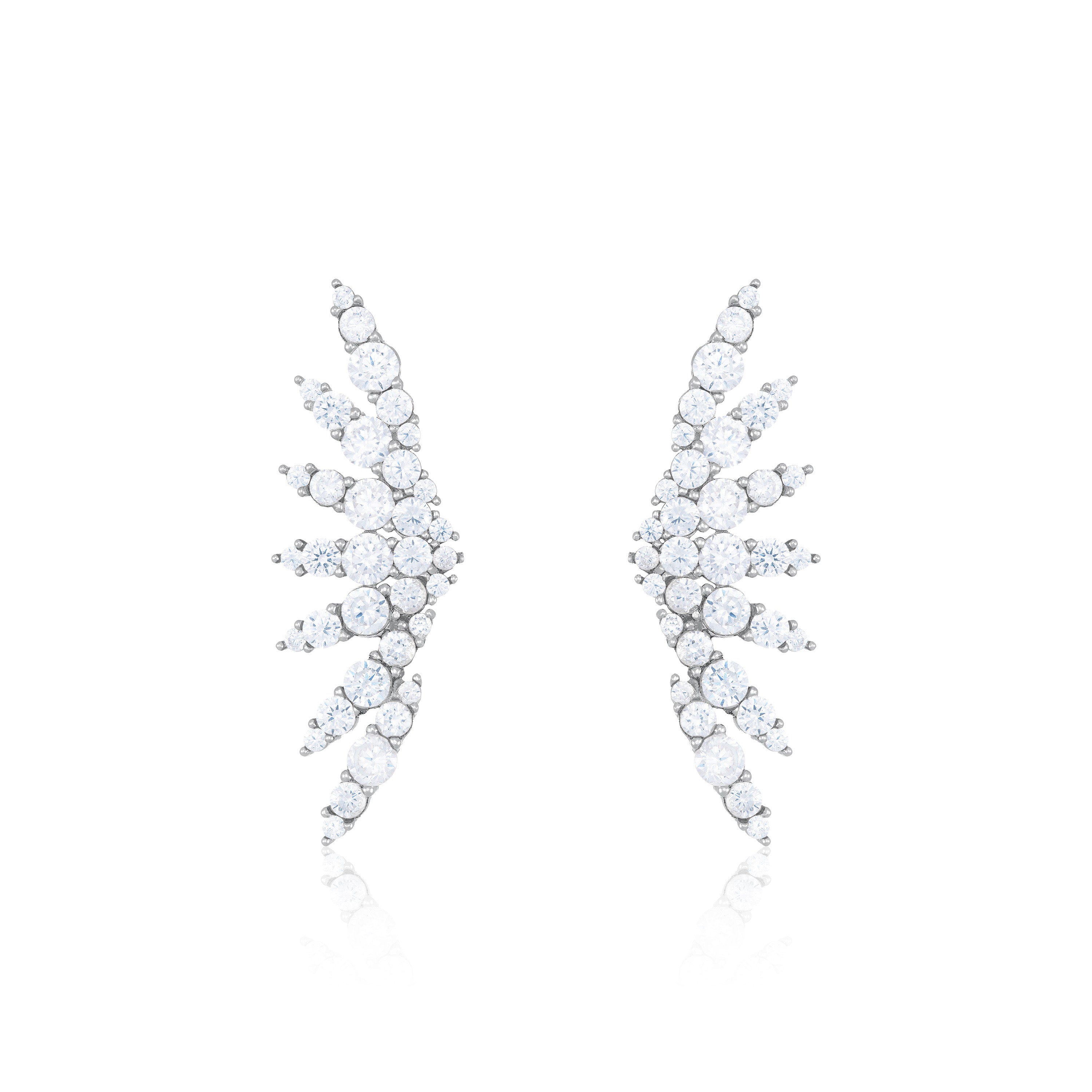 Cubic Zirconia Flying Wings Earrings