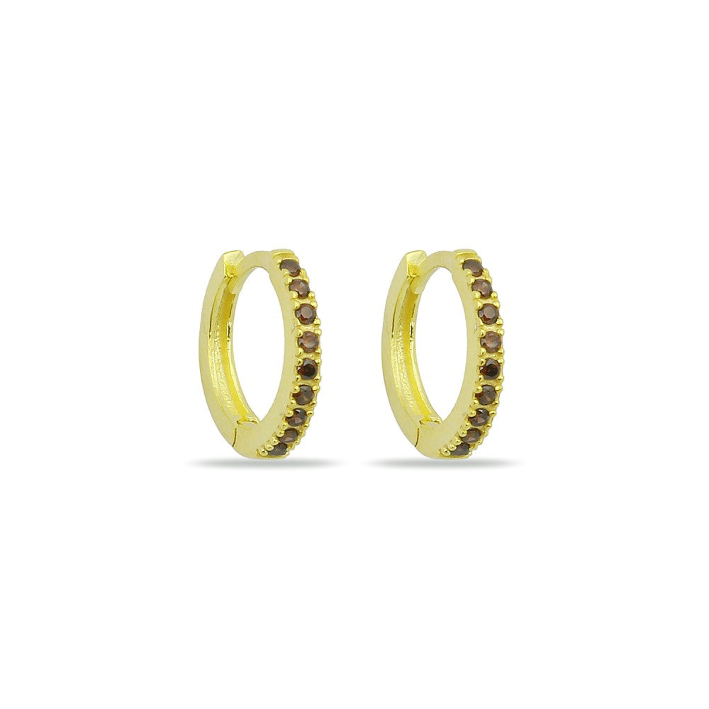 Cubic Zirconia Mini Hoop Earrings