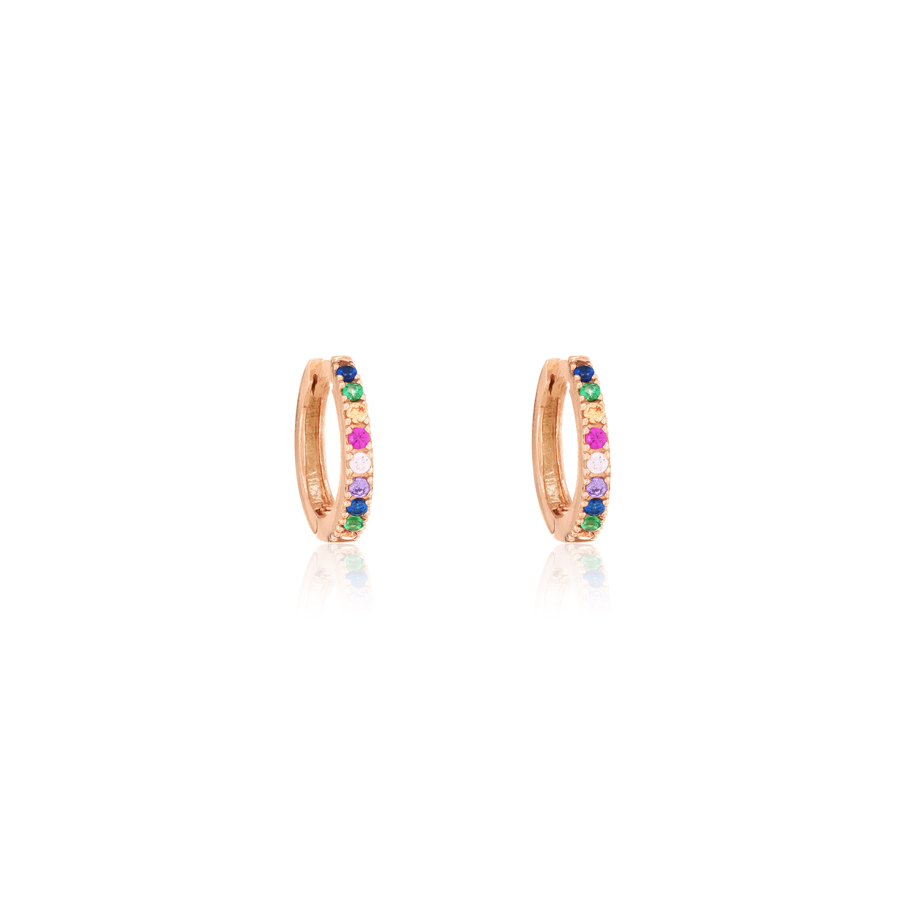 Cubic Zirconia Mini Hoop Earrings