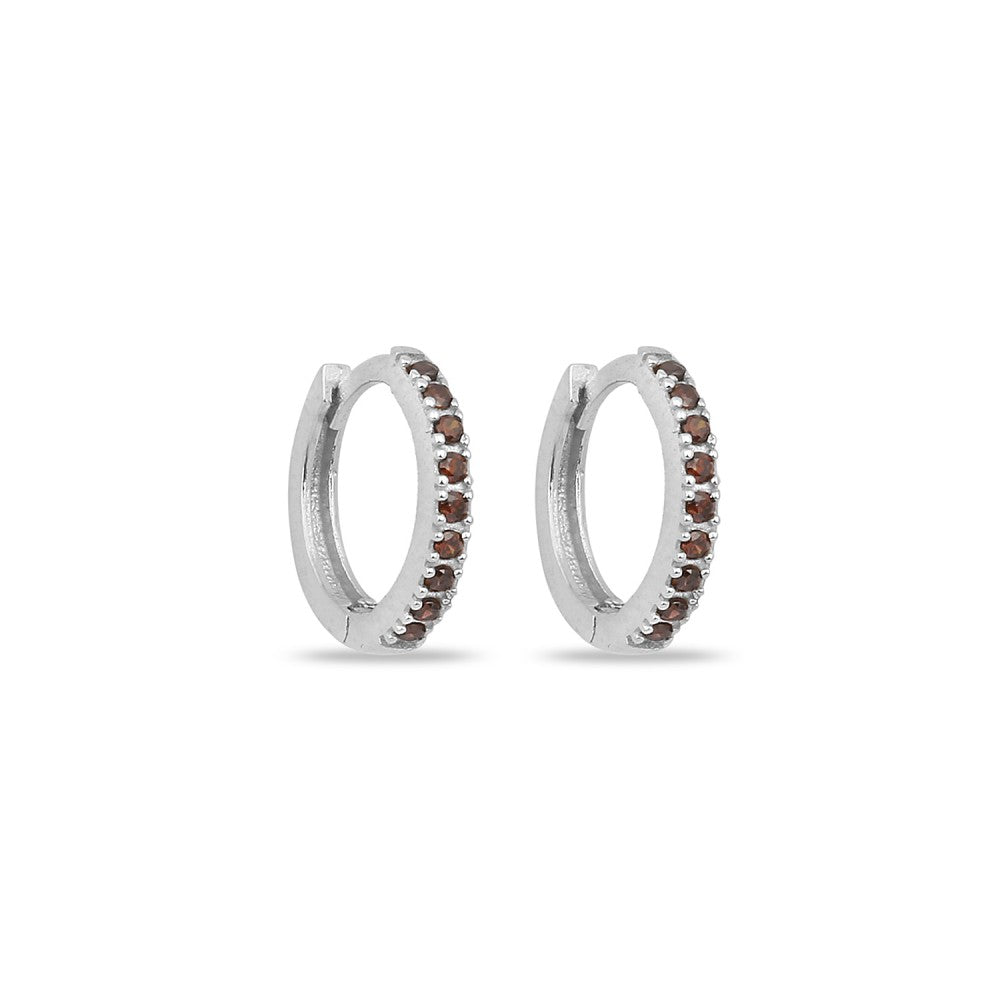 Cubic Zirconia Mini Hoop Earrings