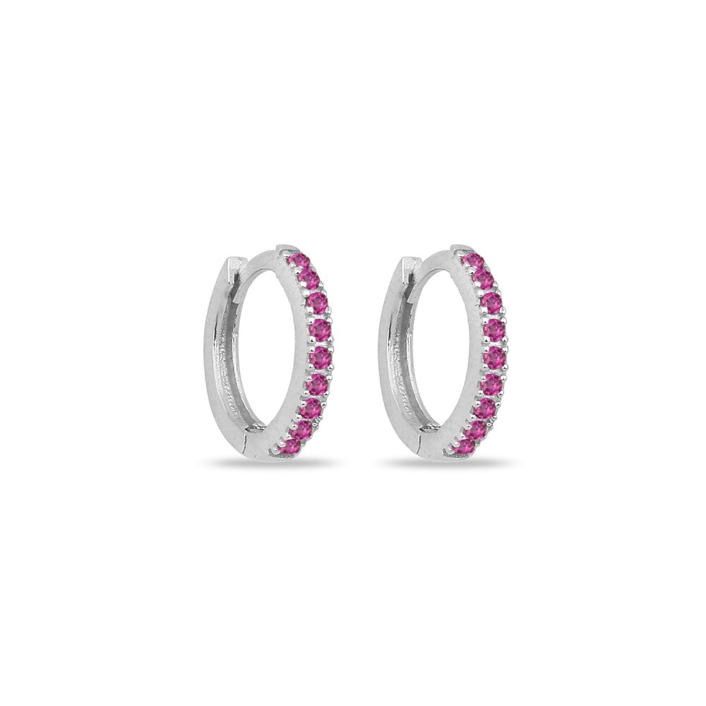 Cubic Zirconia Mini Hoop Earrings