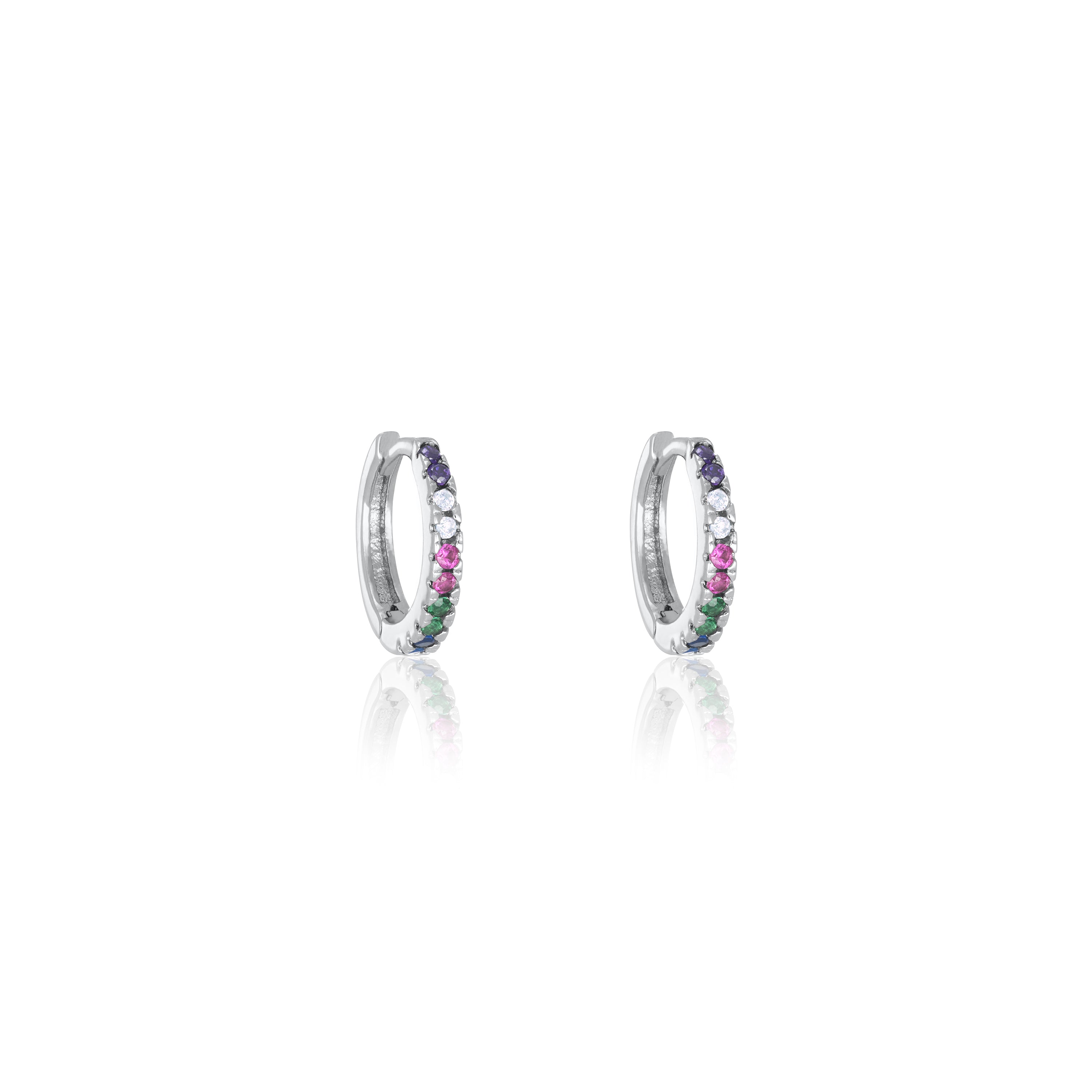 Cubic Zirconia Mini Hoop Earrings