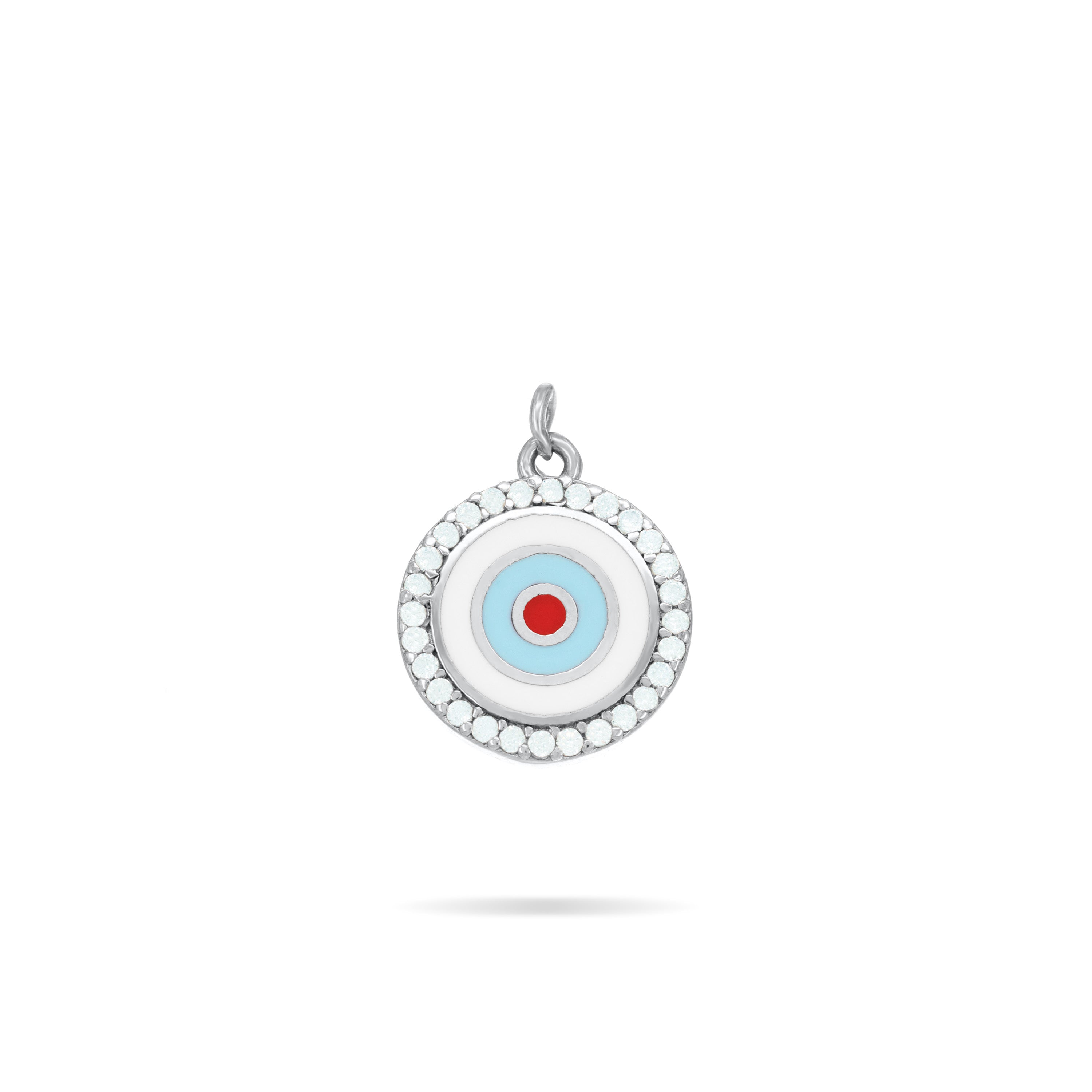 Drop Enamel Cubic Zirconia Evil Eye Charm