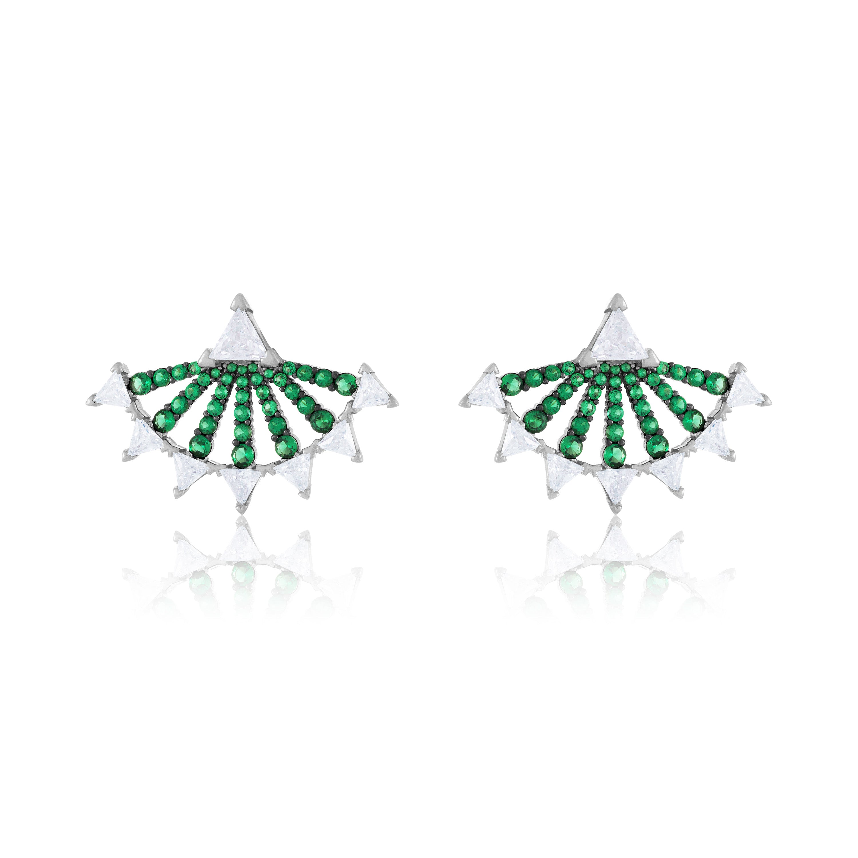 Edgy Eventail Shaped Earrings