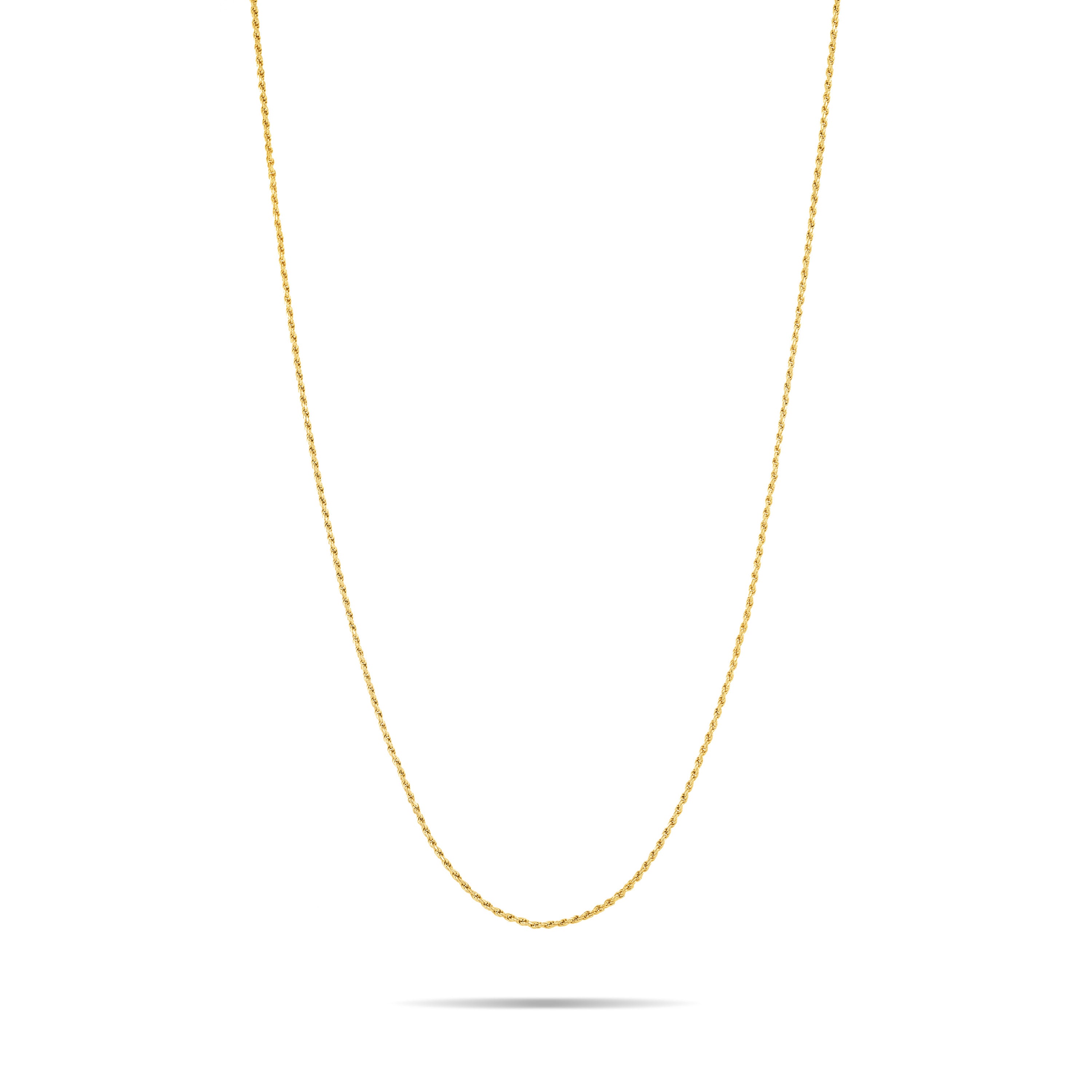 Extra Thin Twisted Rope Chain Long Necklace