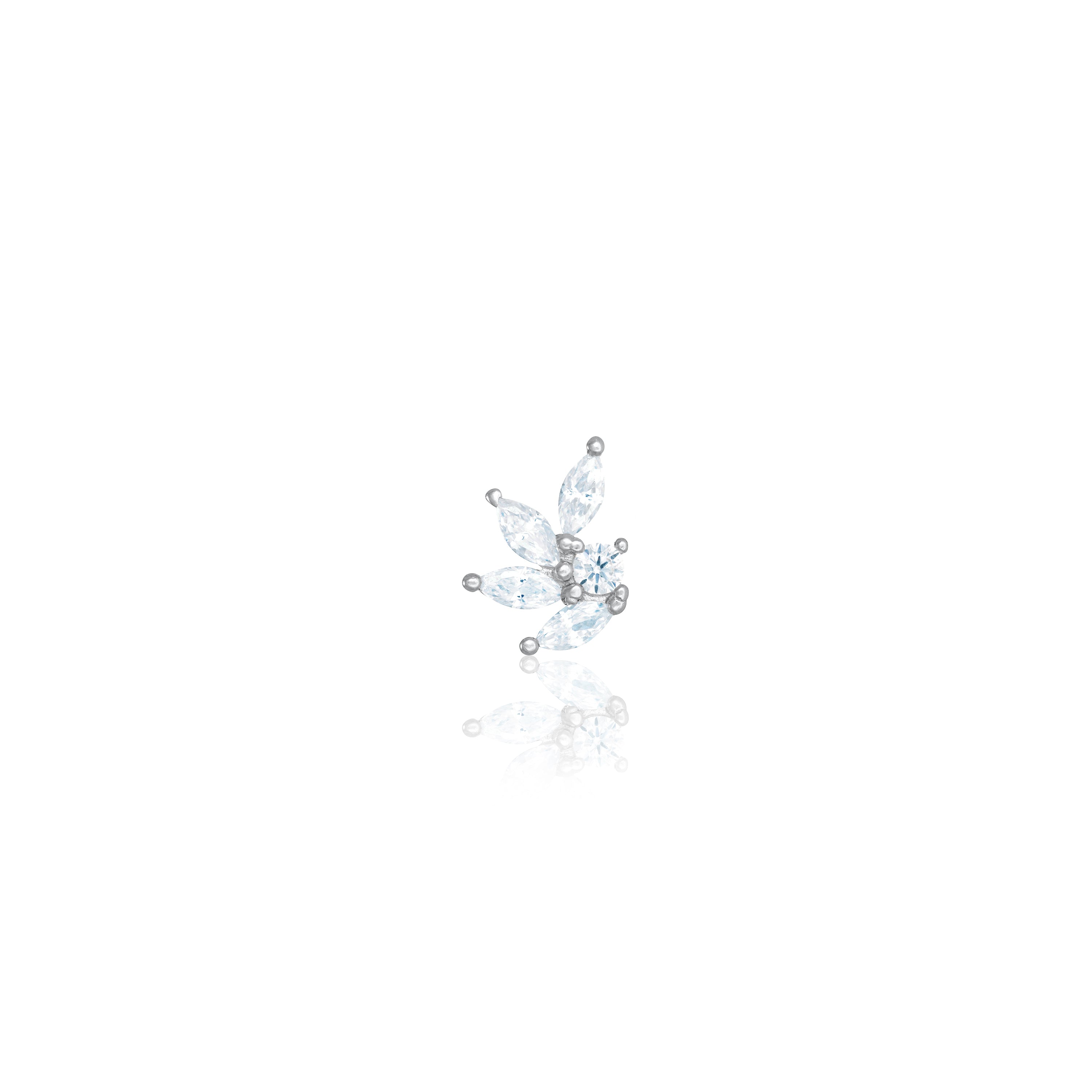 Floral Marquise CZ Piercing