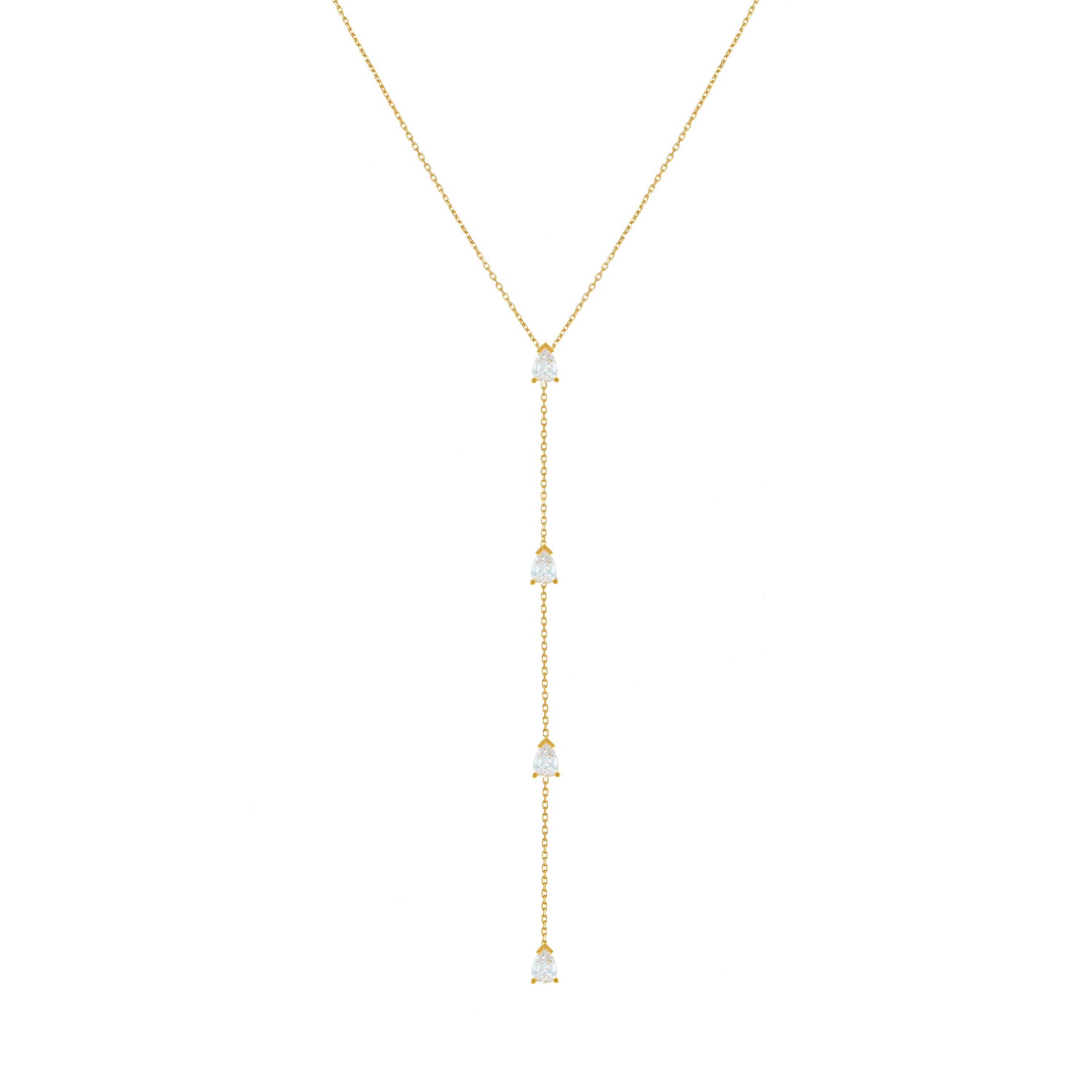 Four Teardrops Lariat Choker