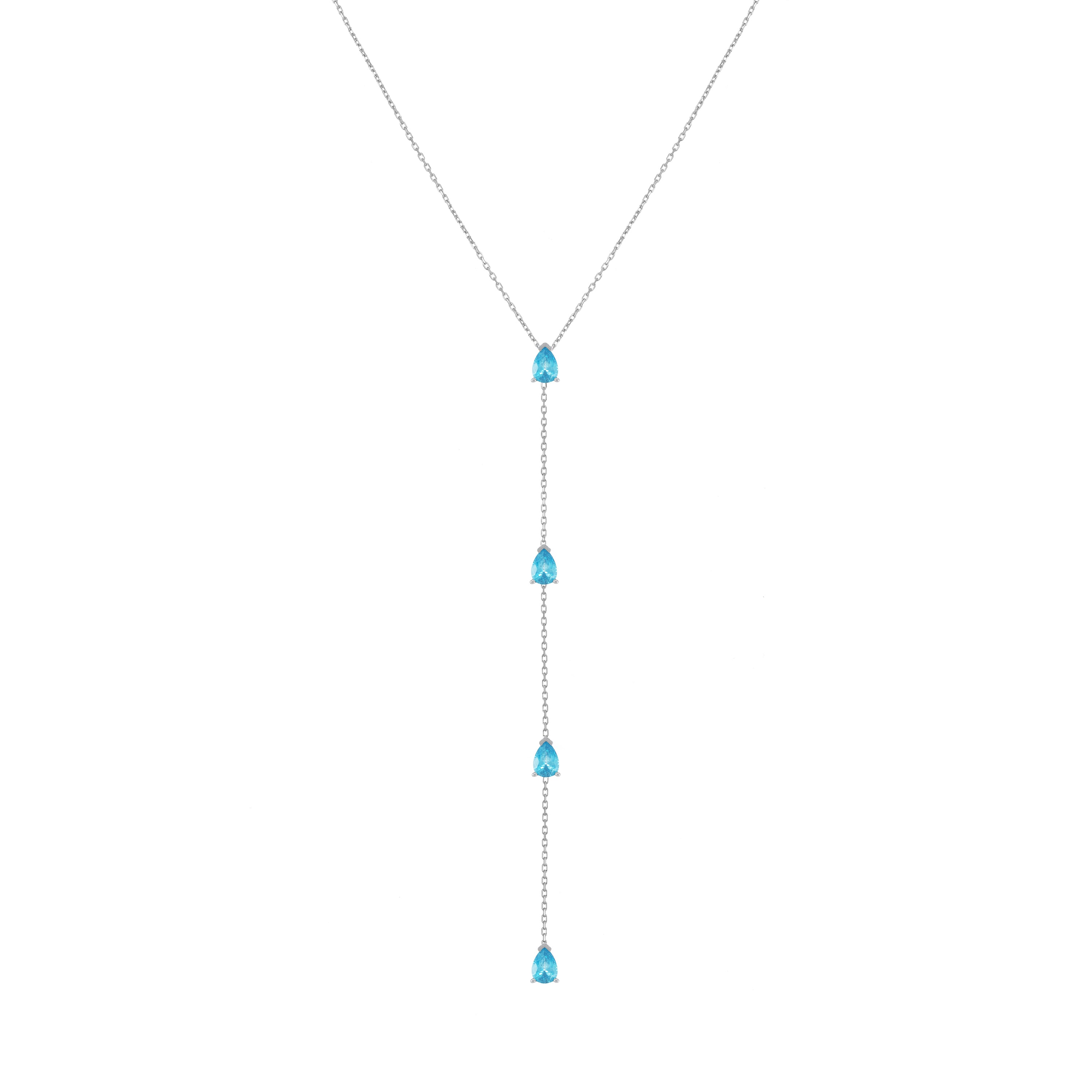 Four Teardrops Lariat Choker