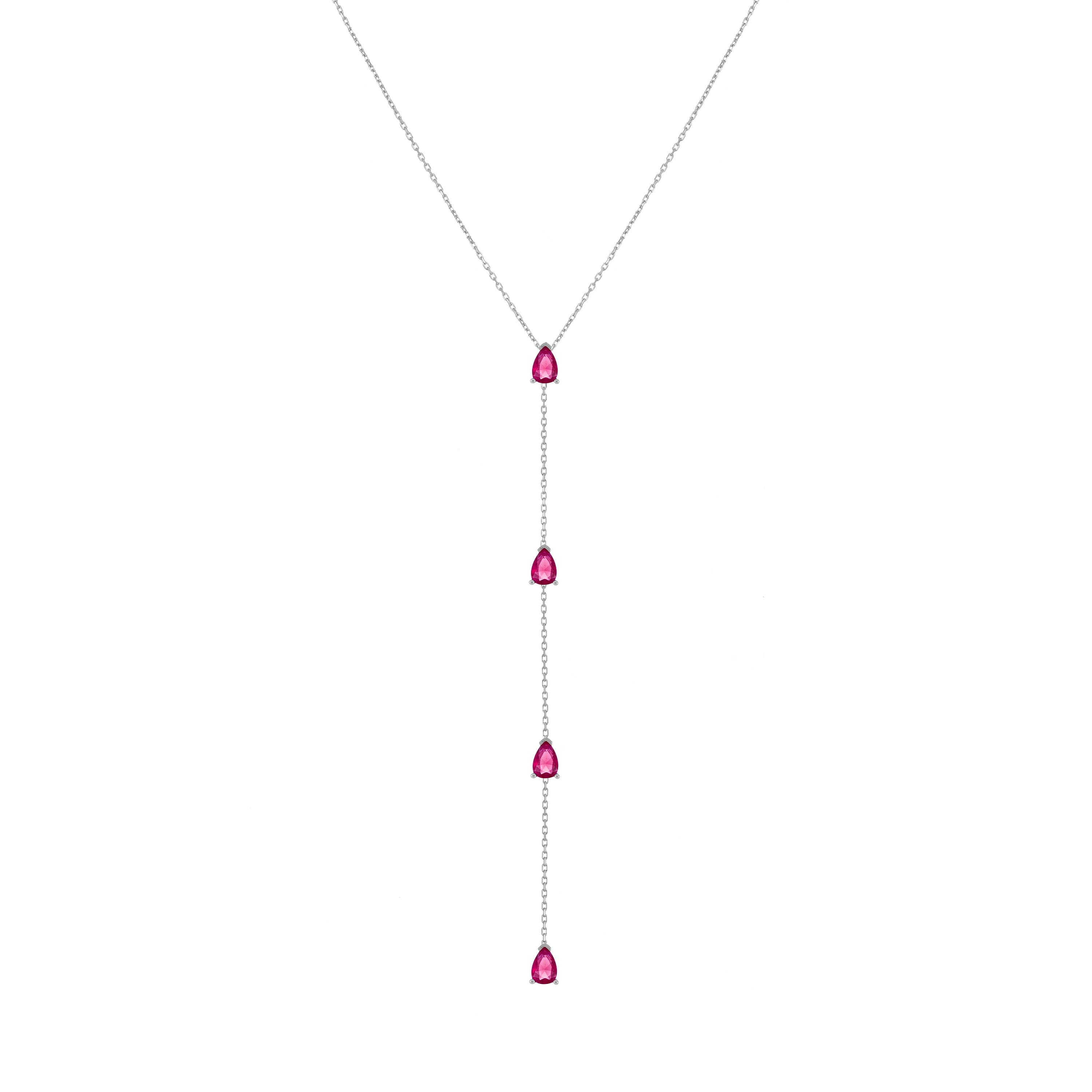 Four Teardrops Lariat Choker