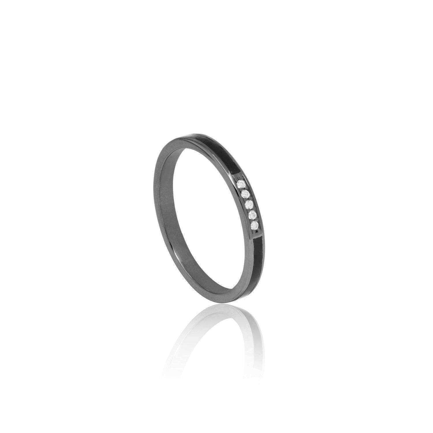 Stackable Enamel Simple Ring