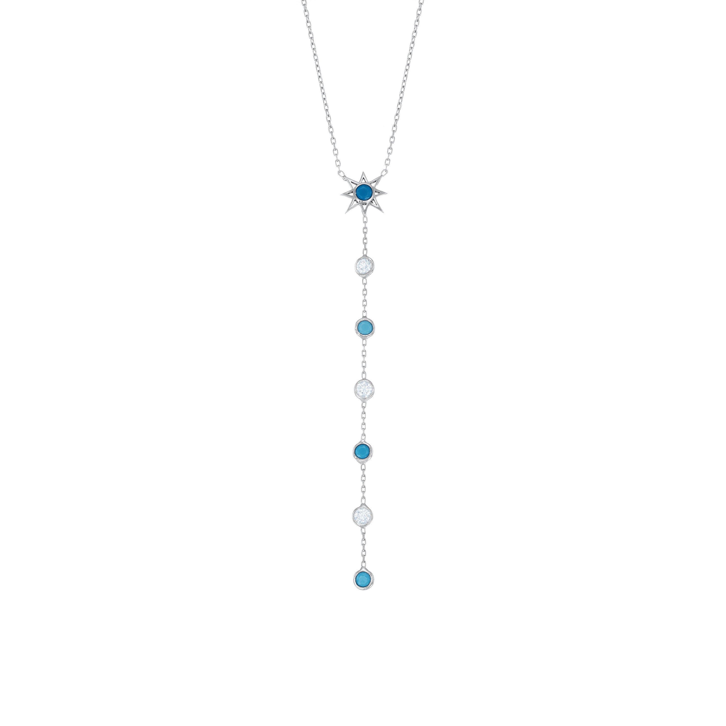 Starburst With Bezel Lariat Choker