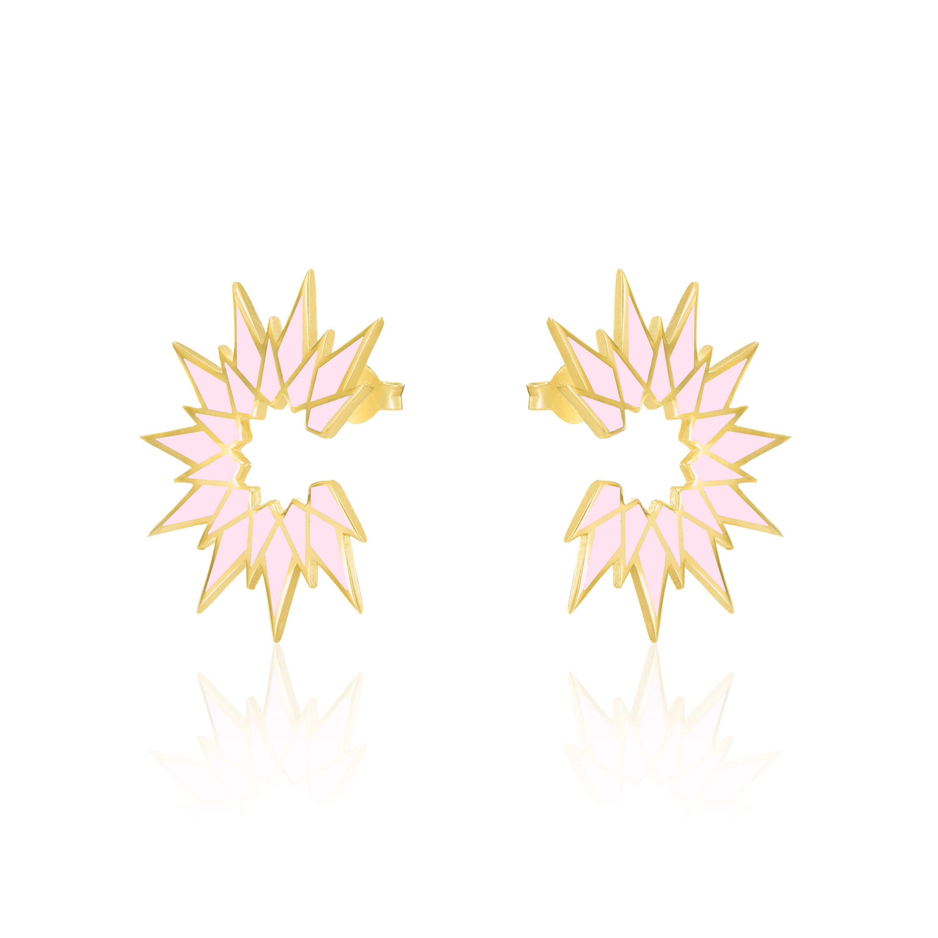 Sunburst Enamel Earrings