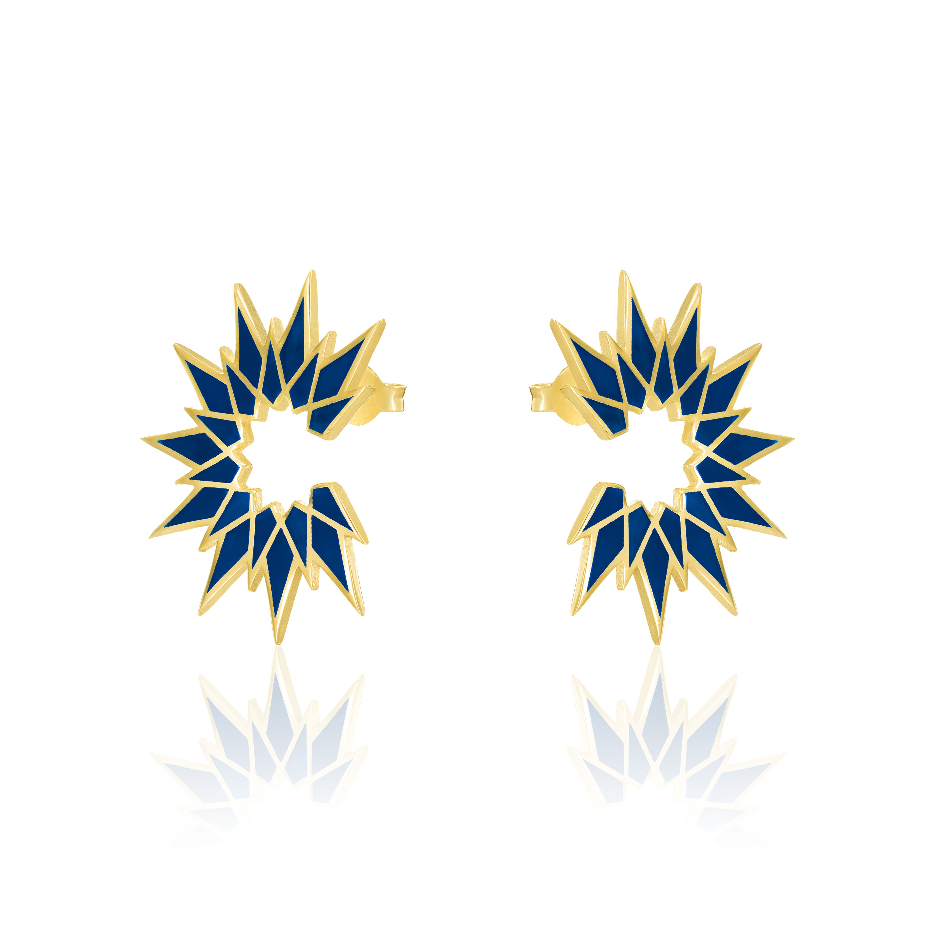 Sunburst Enamel Earrings