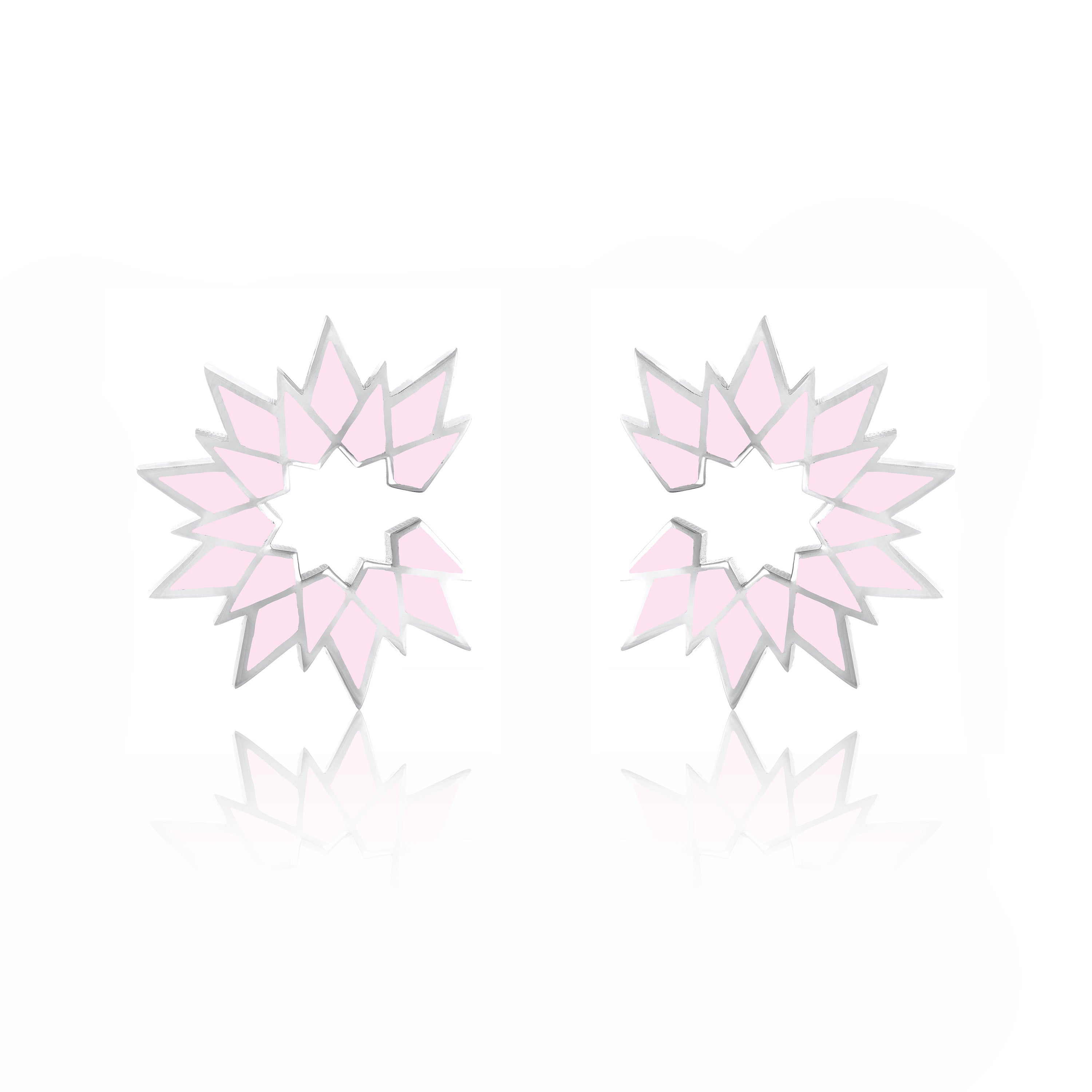 Sunburst Enamel Earrings