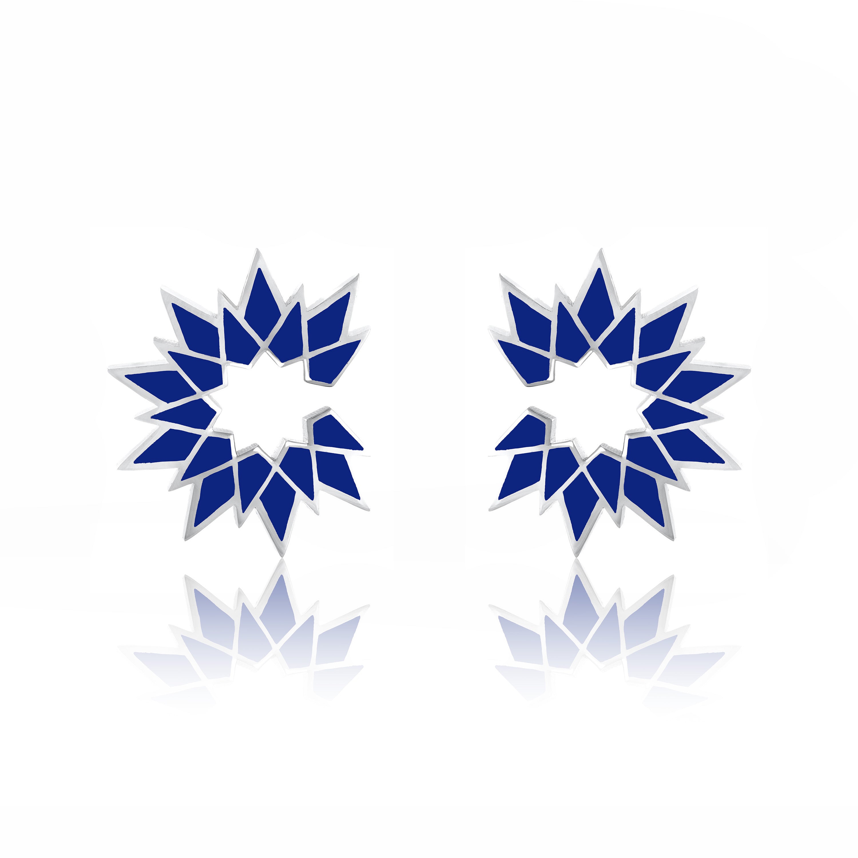 Sunburst Enamel Earrings