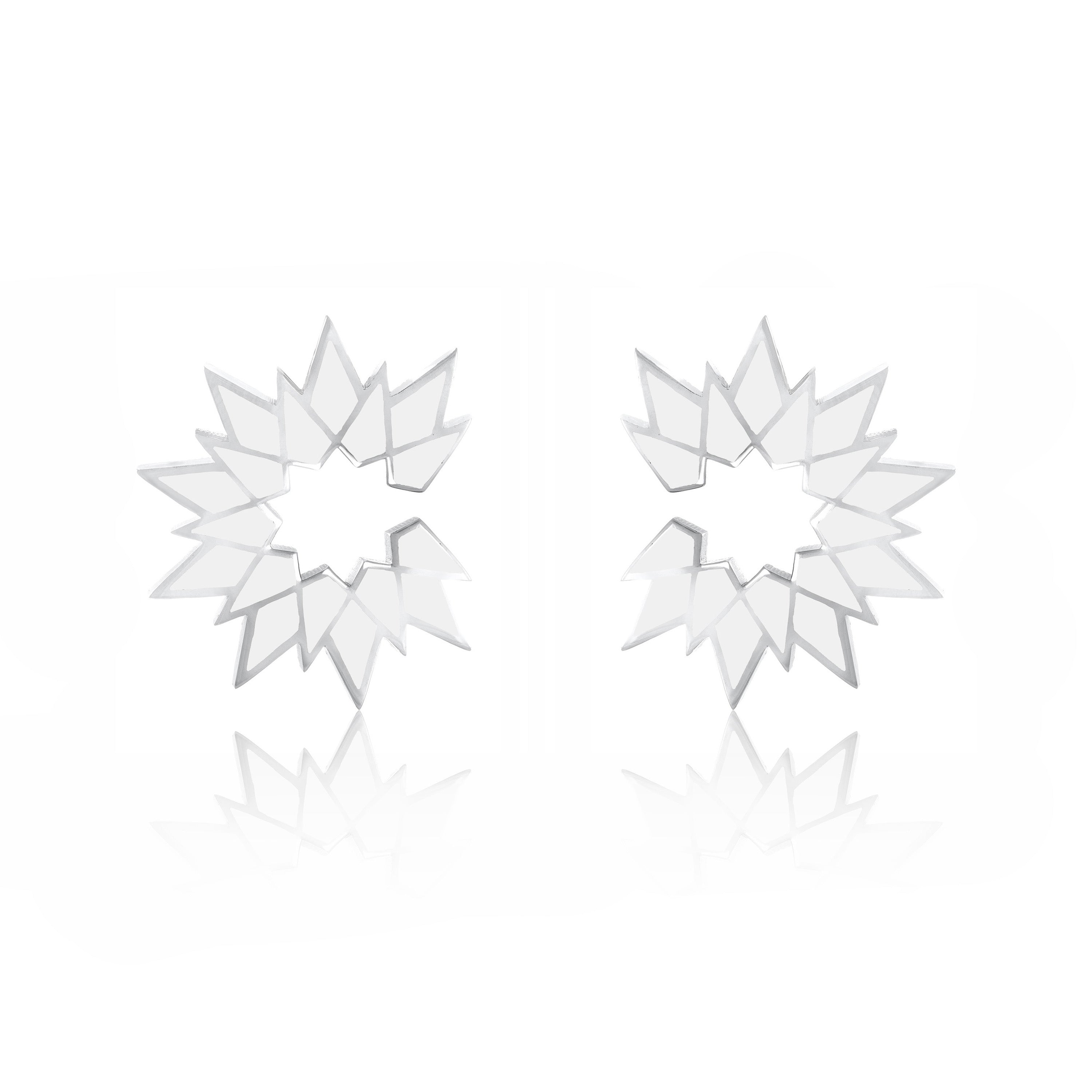 Sunburst Enamel Earrings