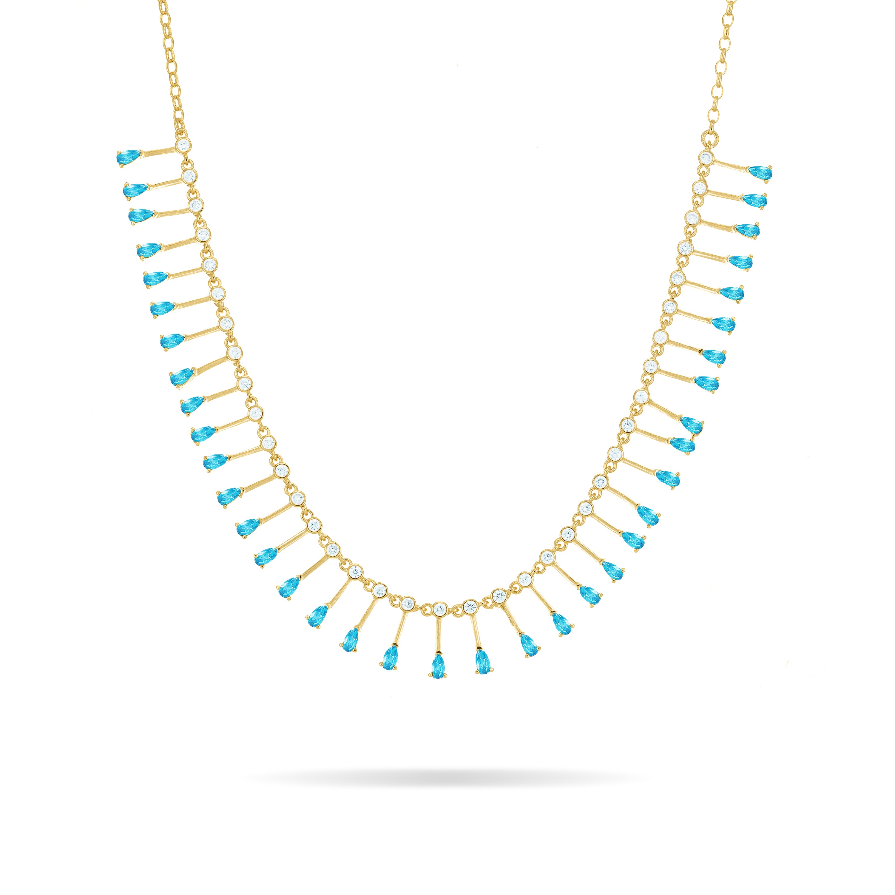 Teardrop Fringe Necklace