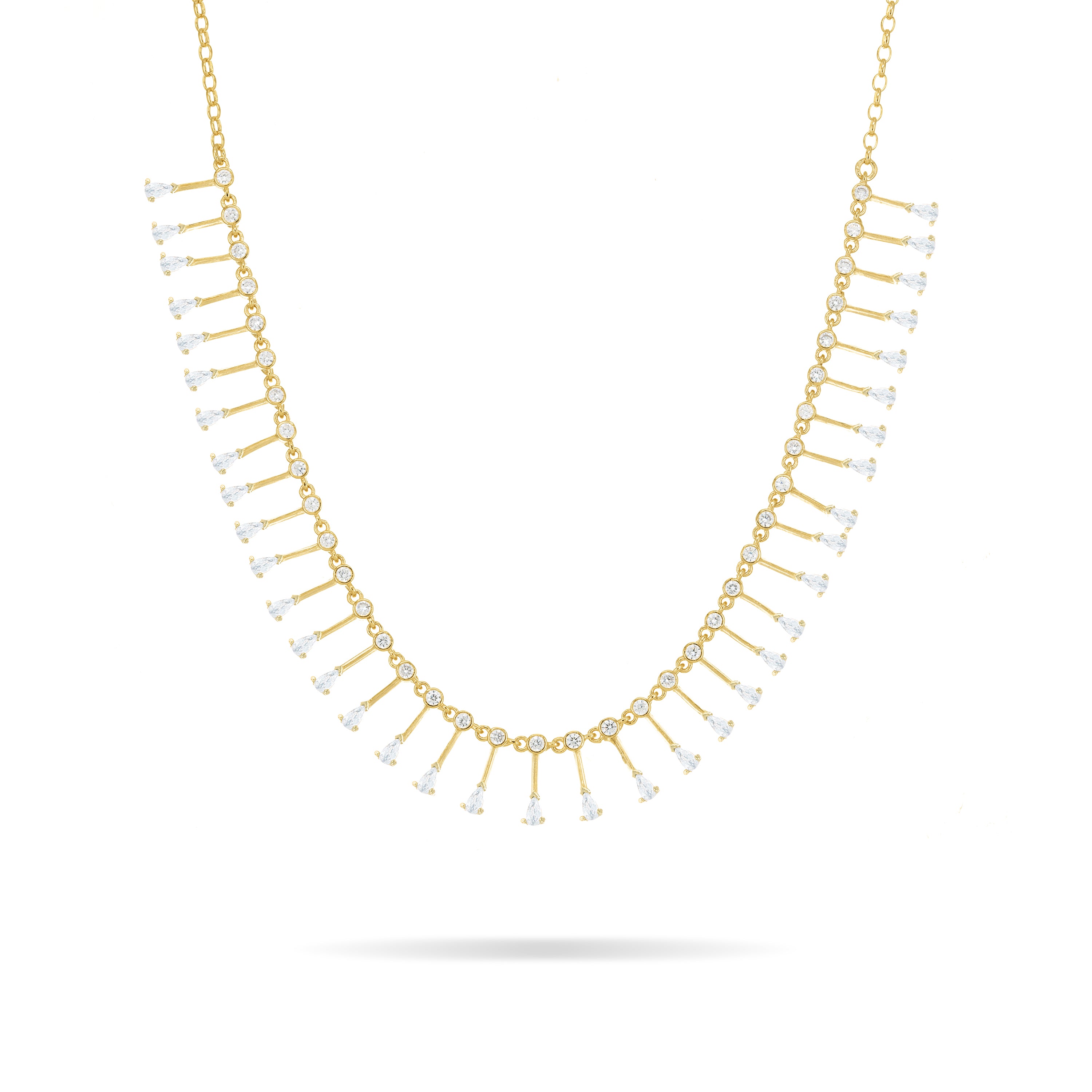 Teardrop Fringe Necklace