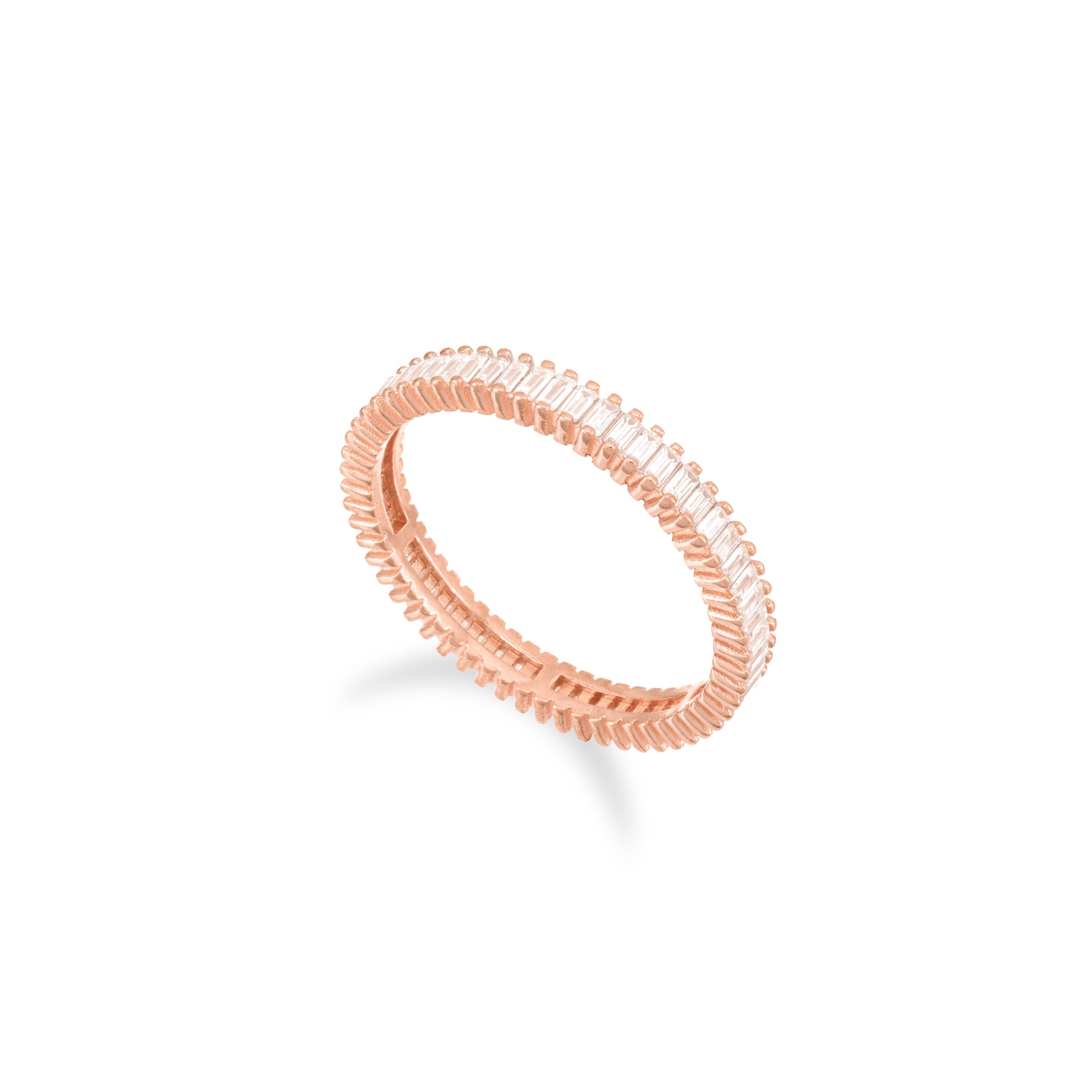 Thin Eternity Baguette Ring