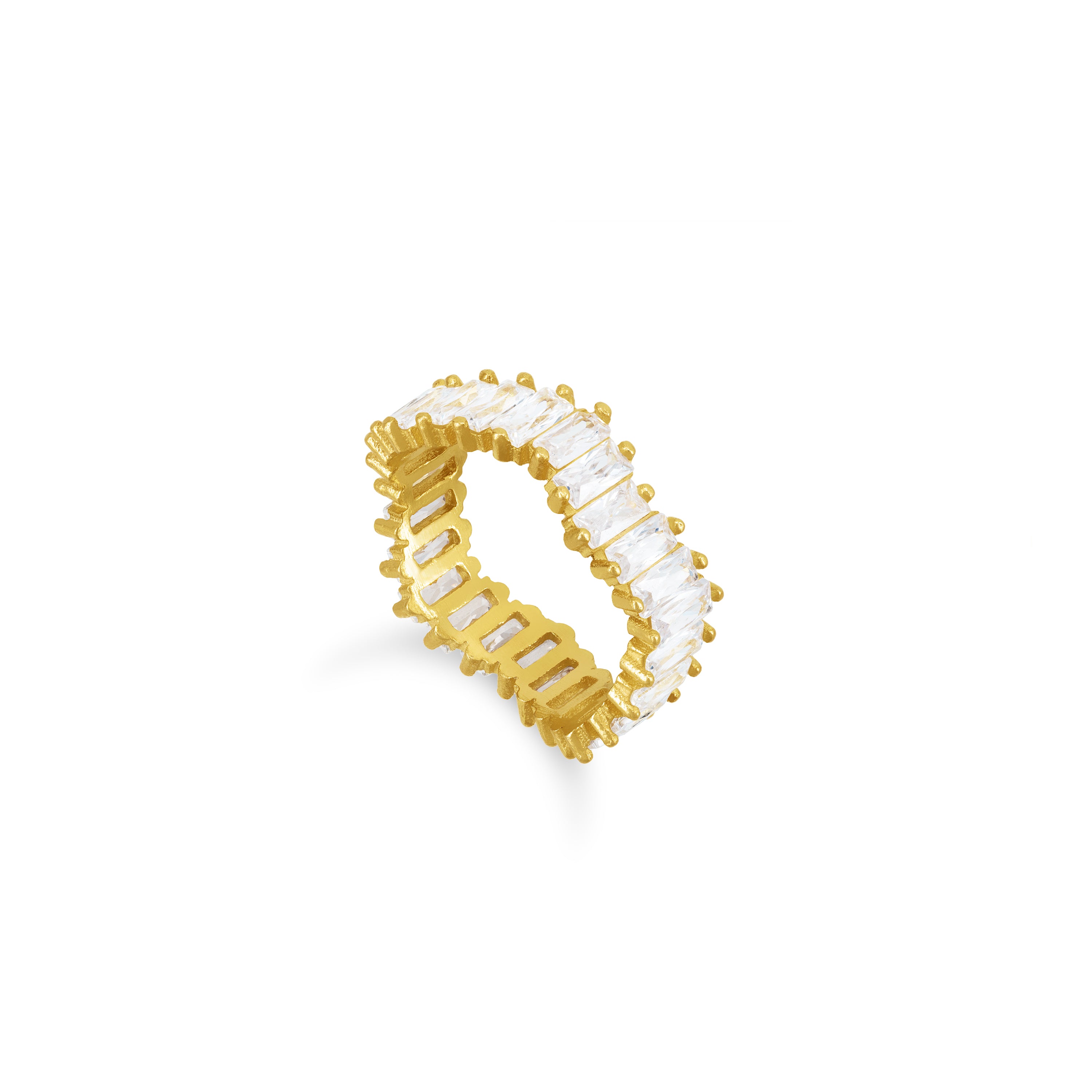 Wavy Baguette Eternity Ring