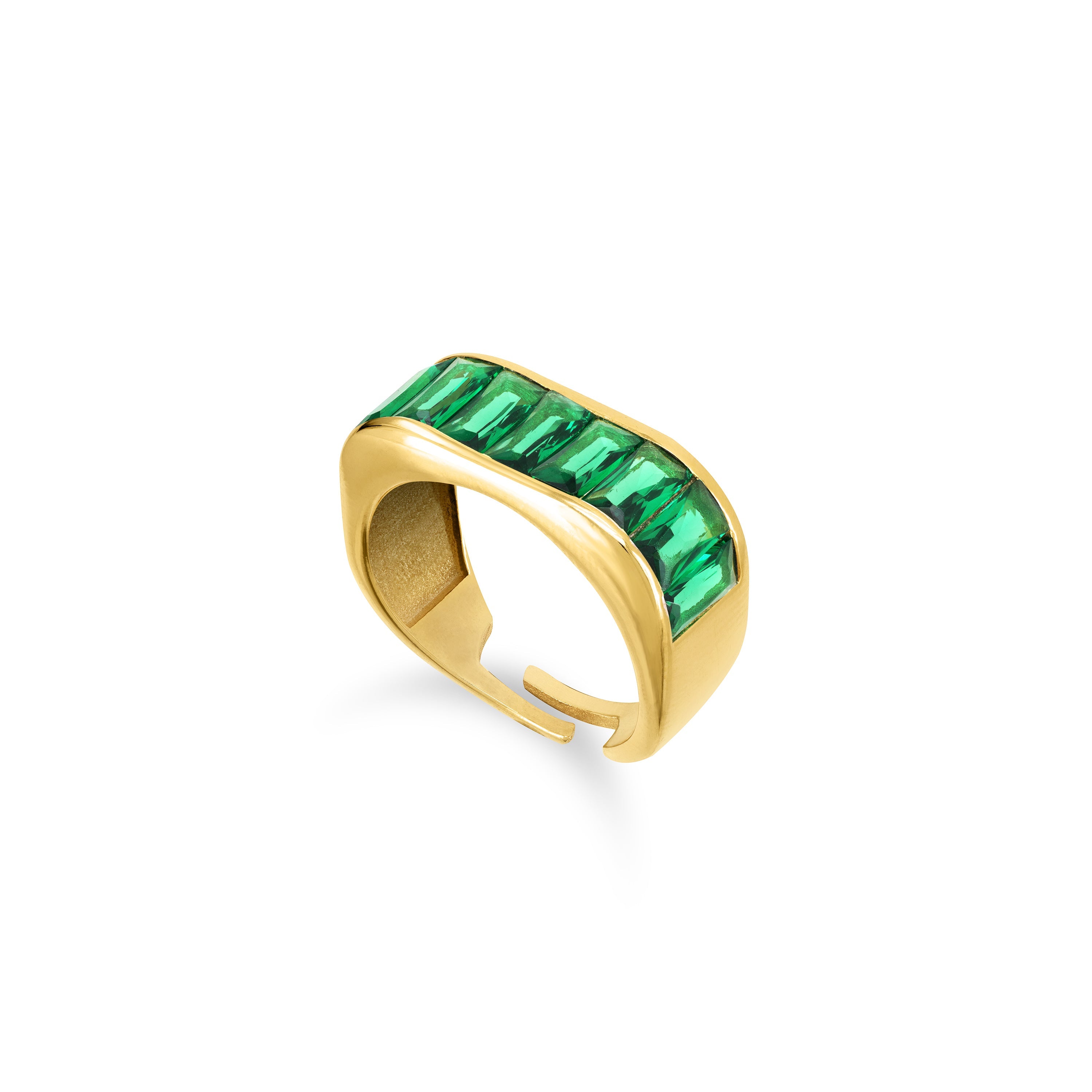 Big Baguette Bar Ring