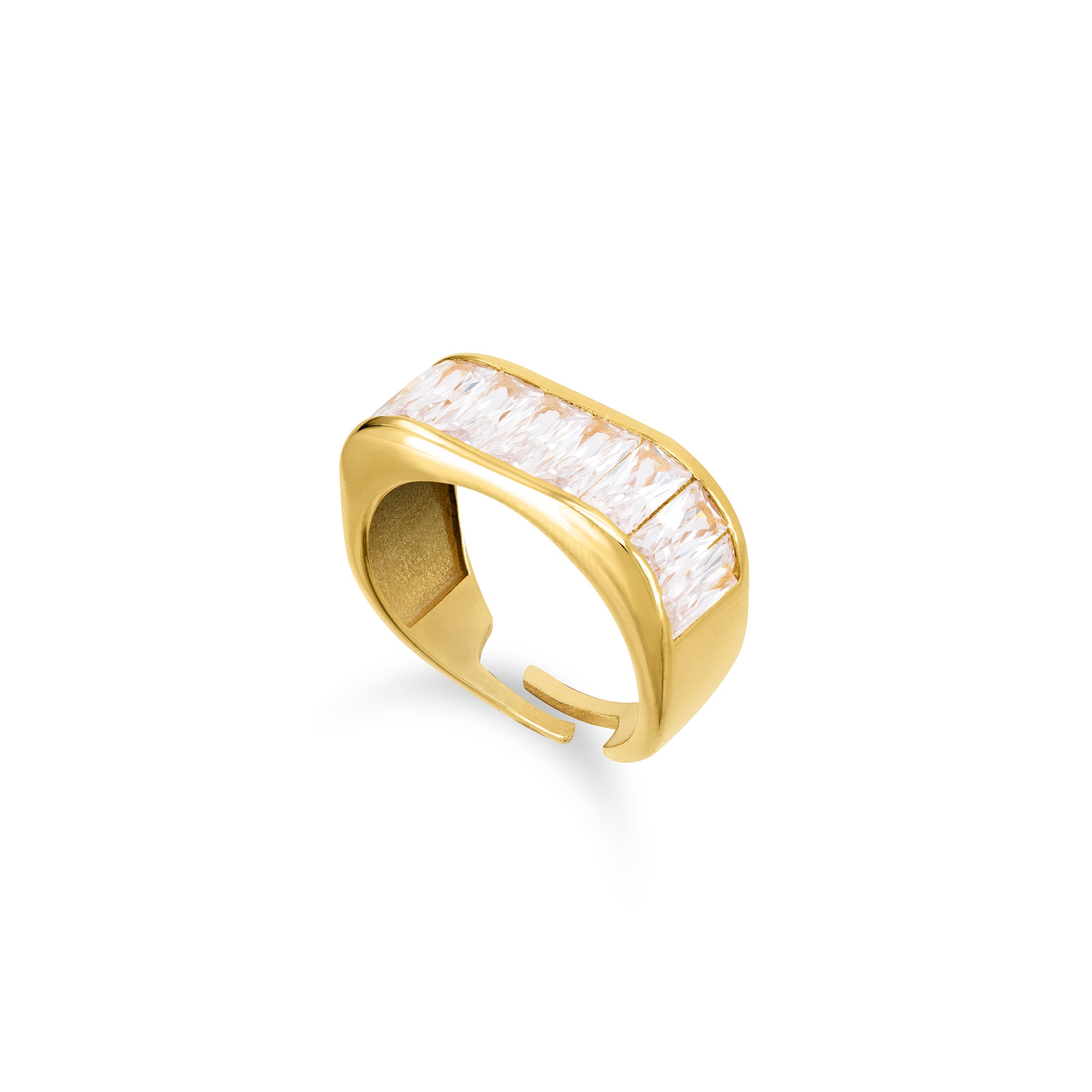 Big Baguette Bar Ring