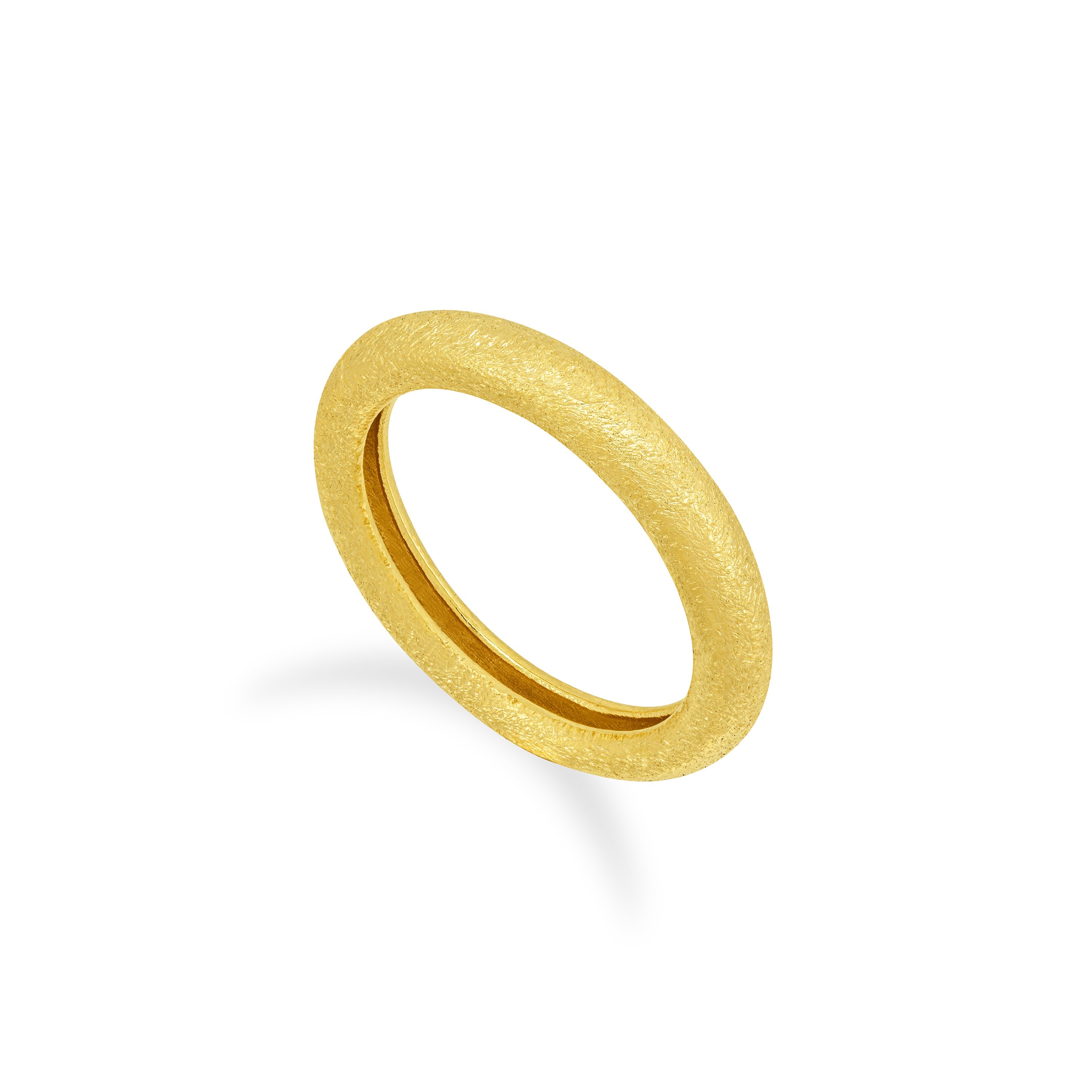 Brushed Simple Stacking Ring