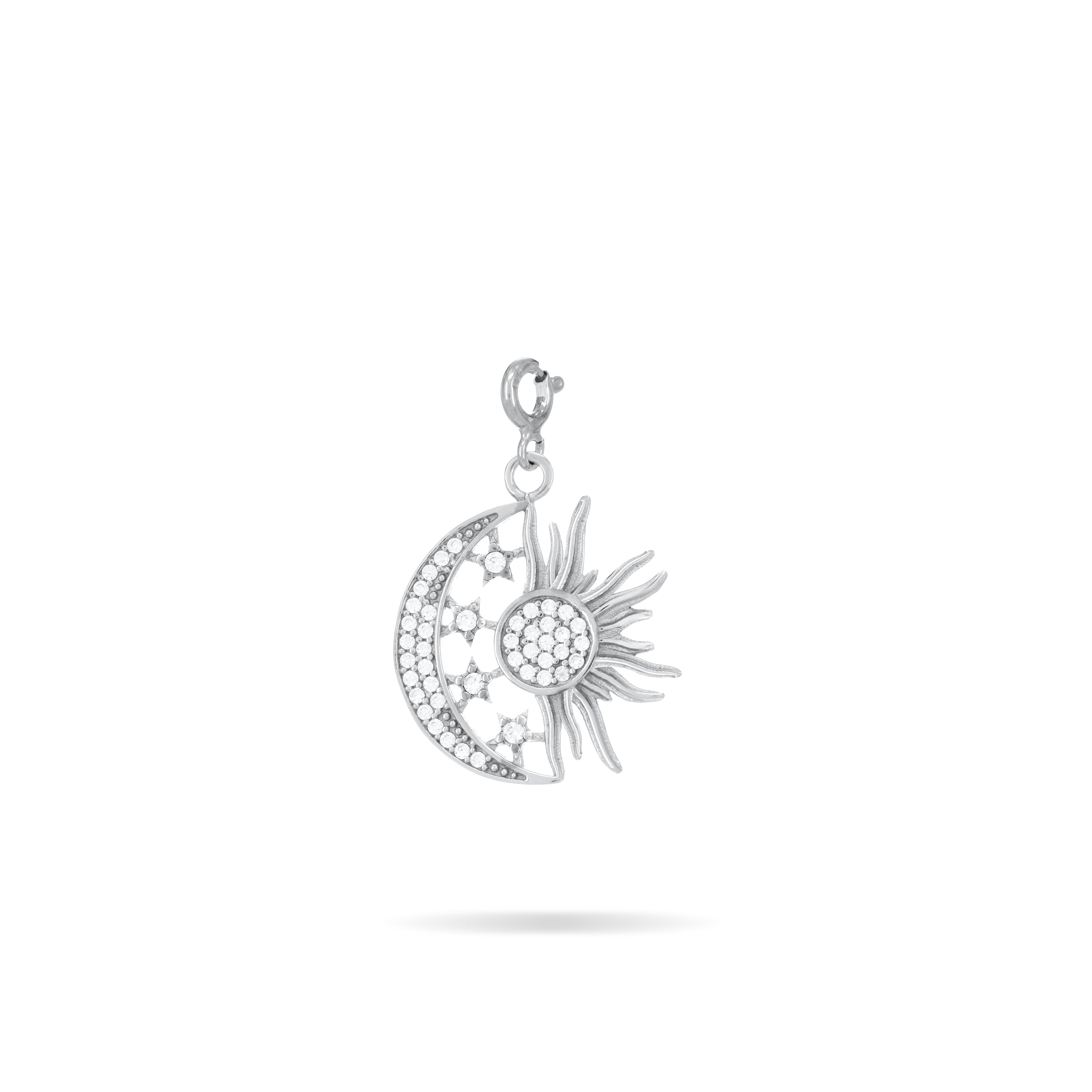 Crescent Moon Sun Charm