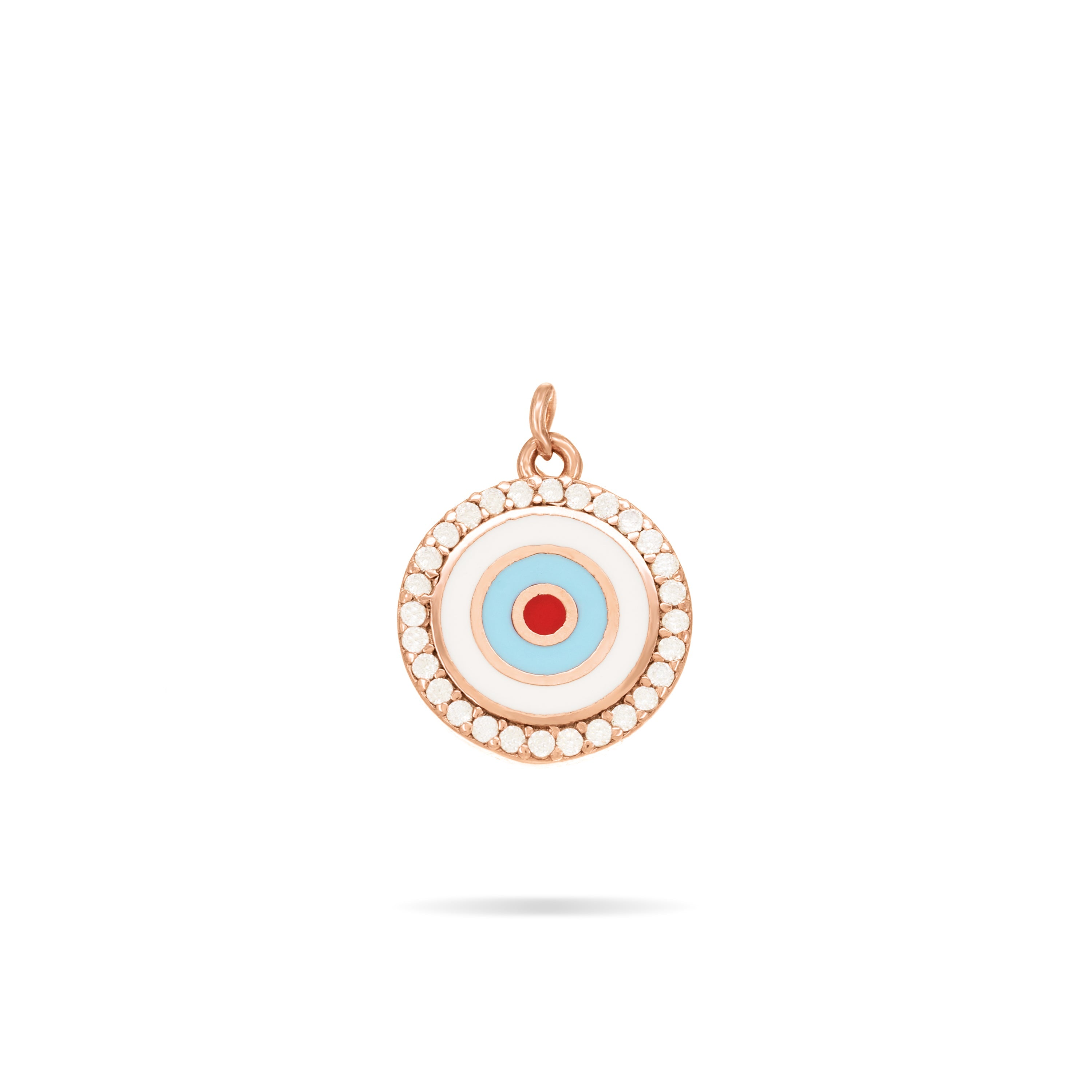 Drop Enamel Cubic Zirconia Evil Eye Charm