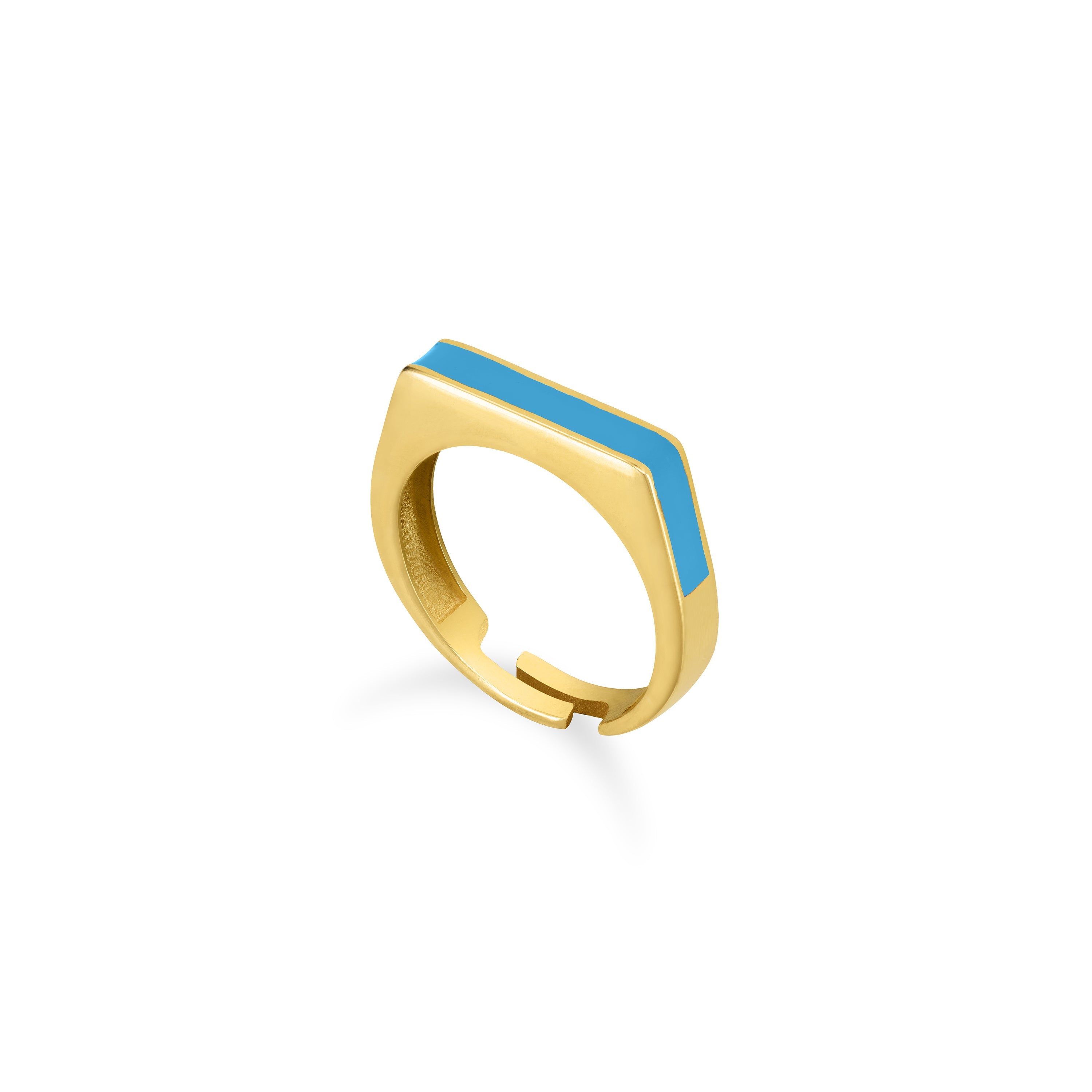 Enamel Bar Simple Ring