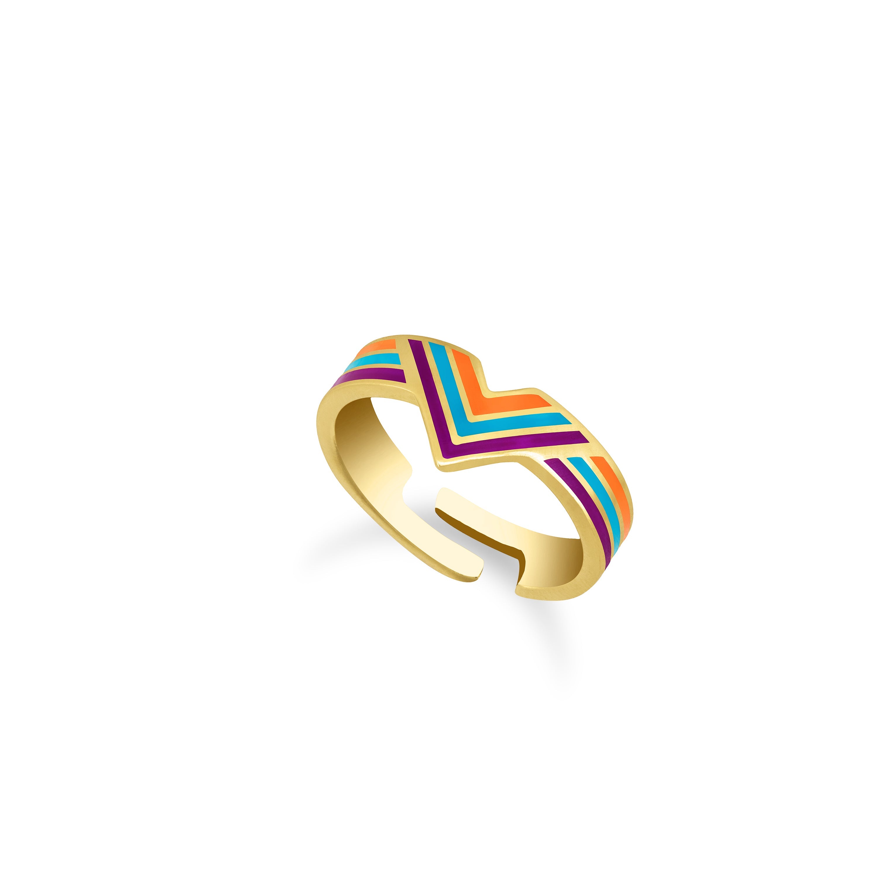 Enamel V Ring