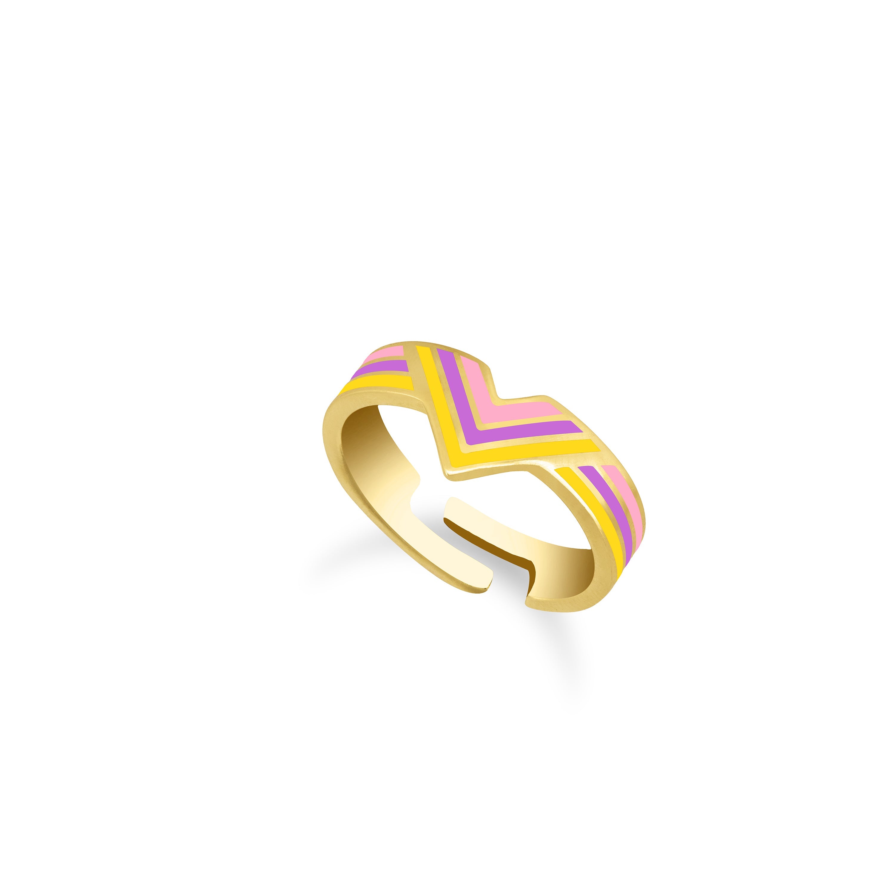 Enamel V Ring