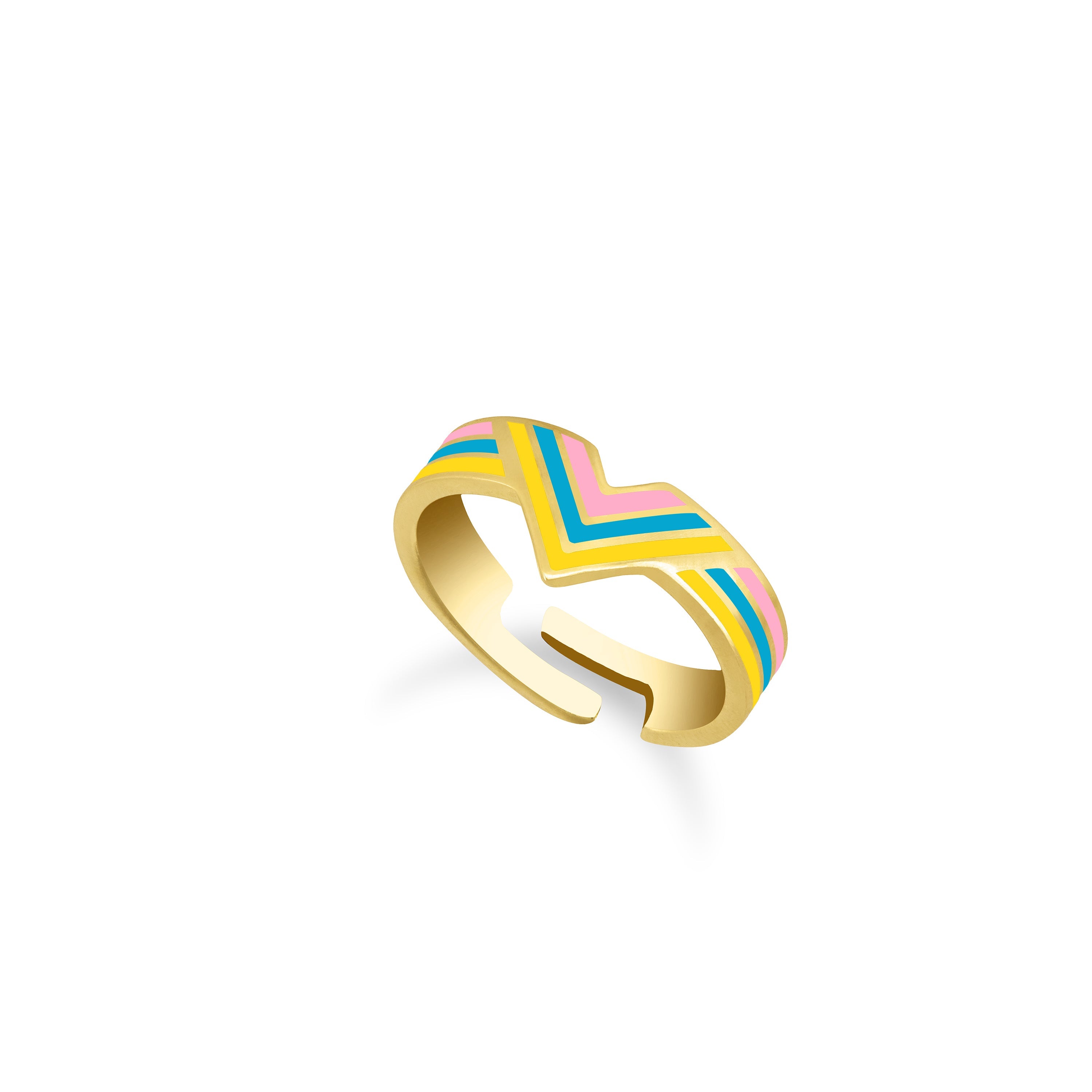 Enamel V Ring