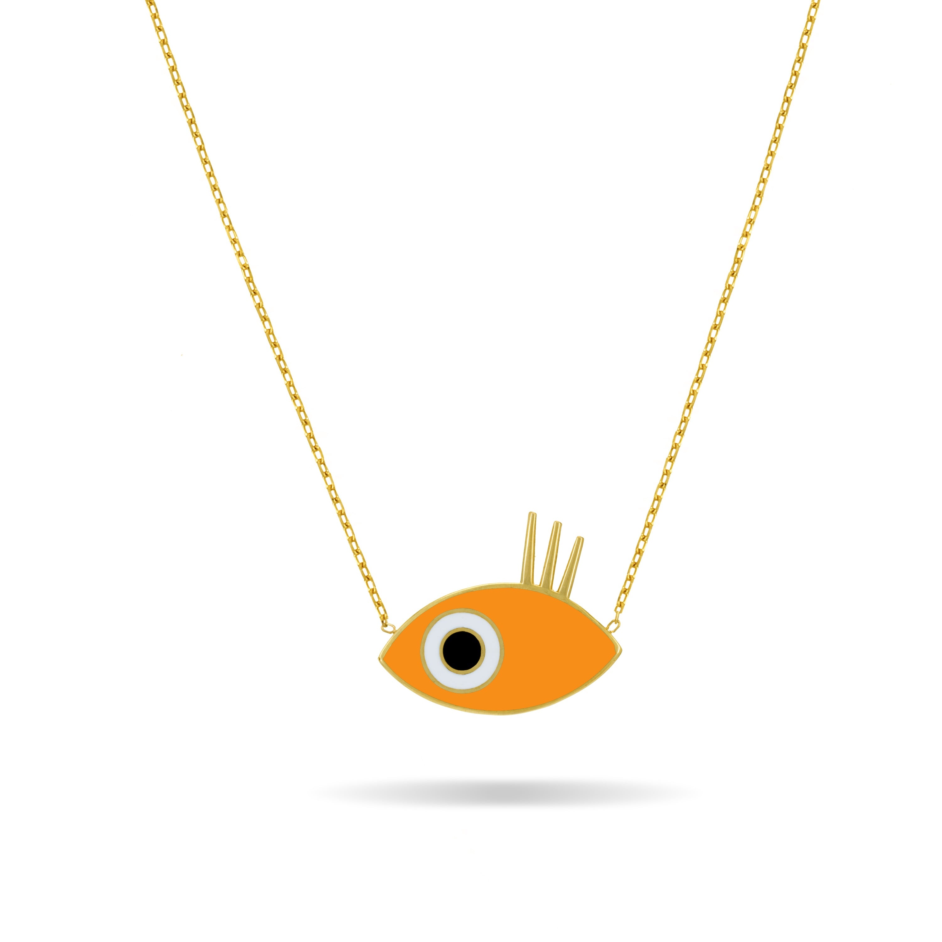 Evil Eye Enamel Necklace