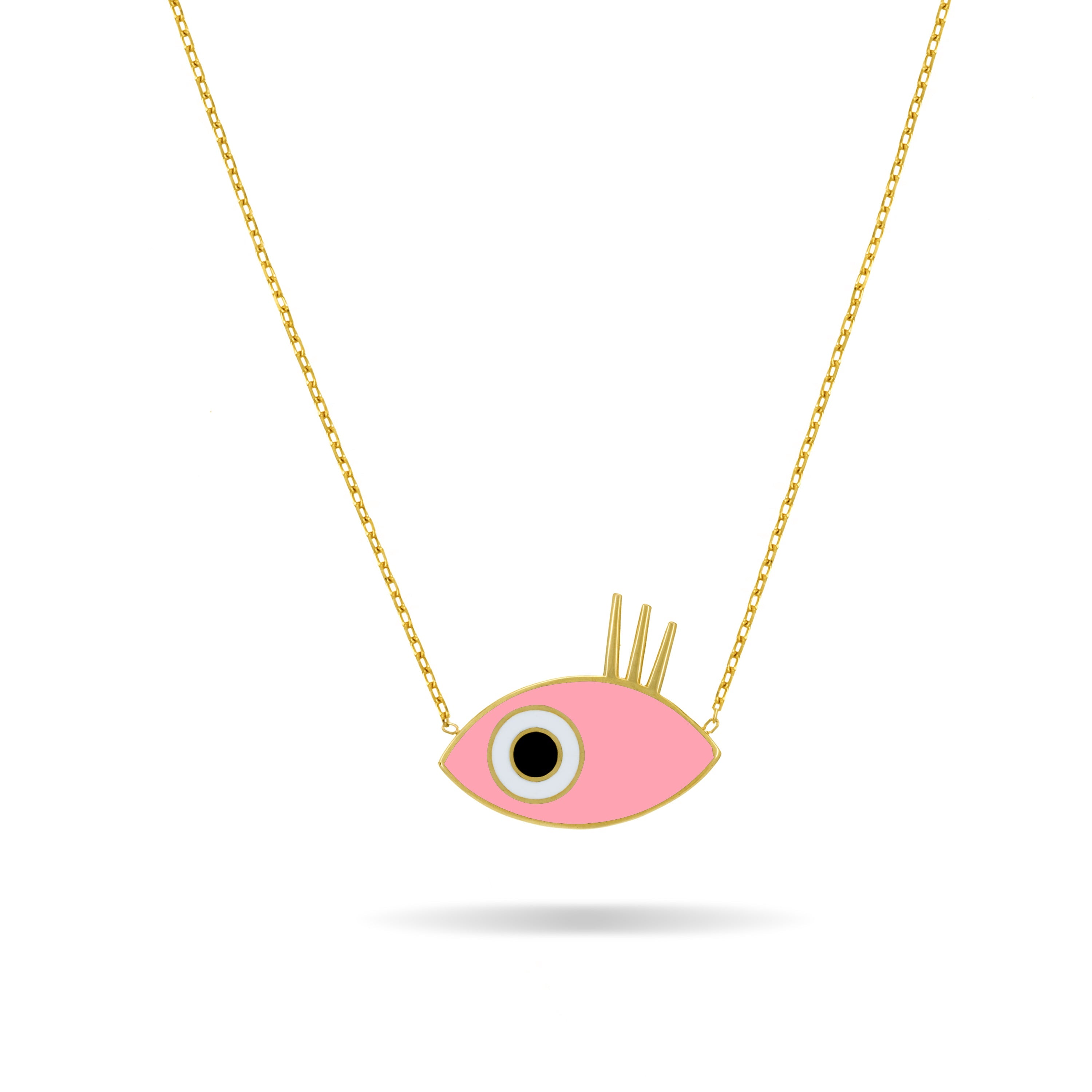 Evil Eye Enamel Necklace