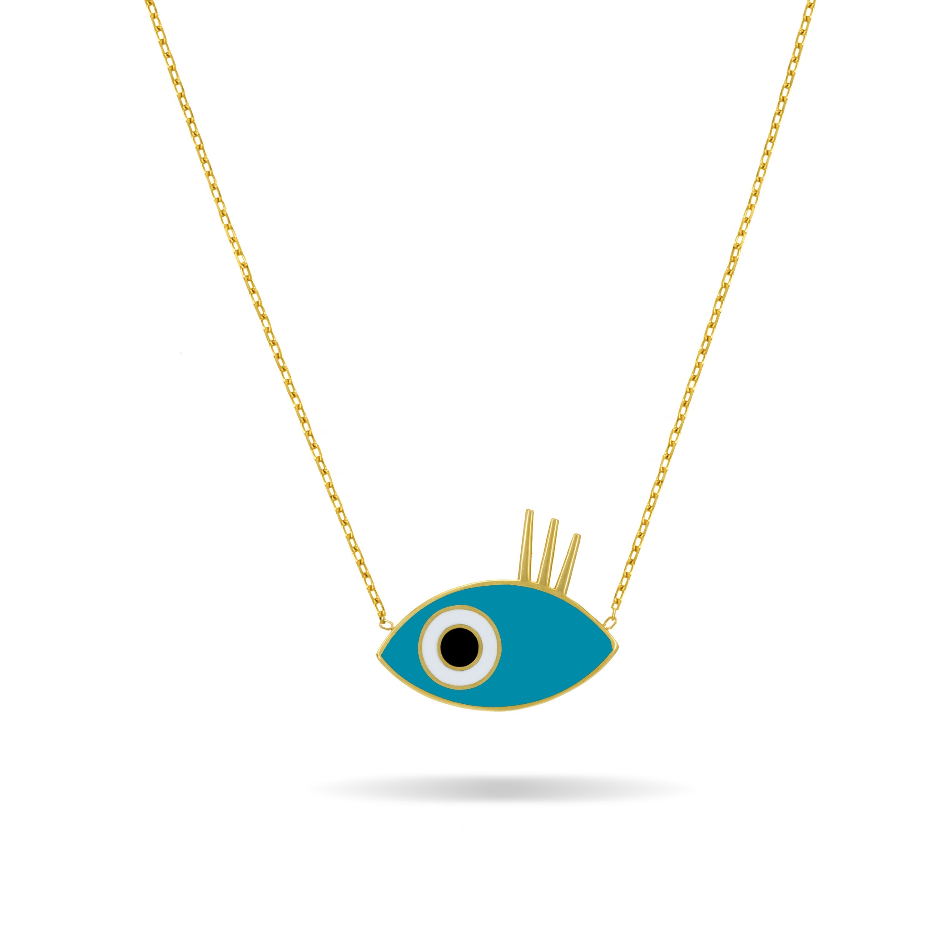 Evil Eye Enamel Necklace