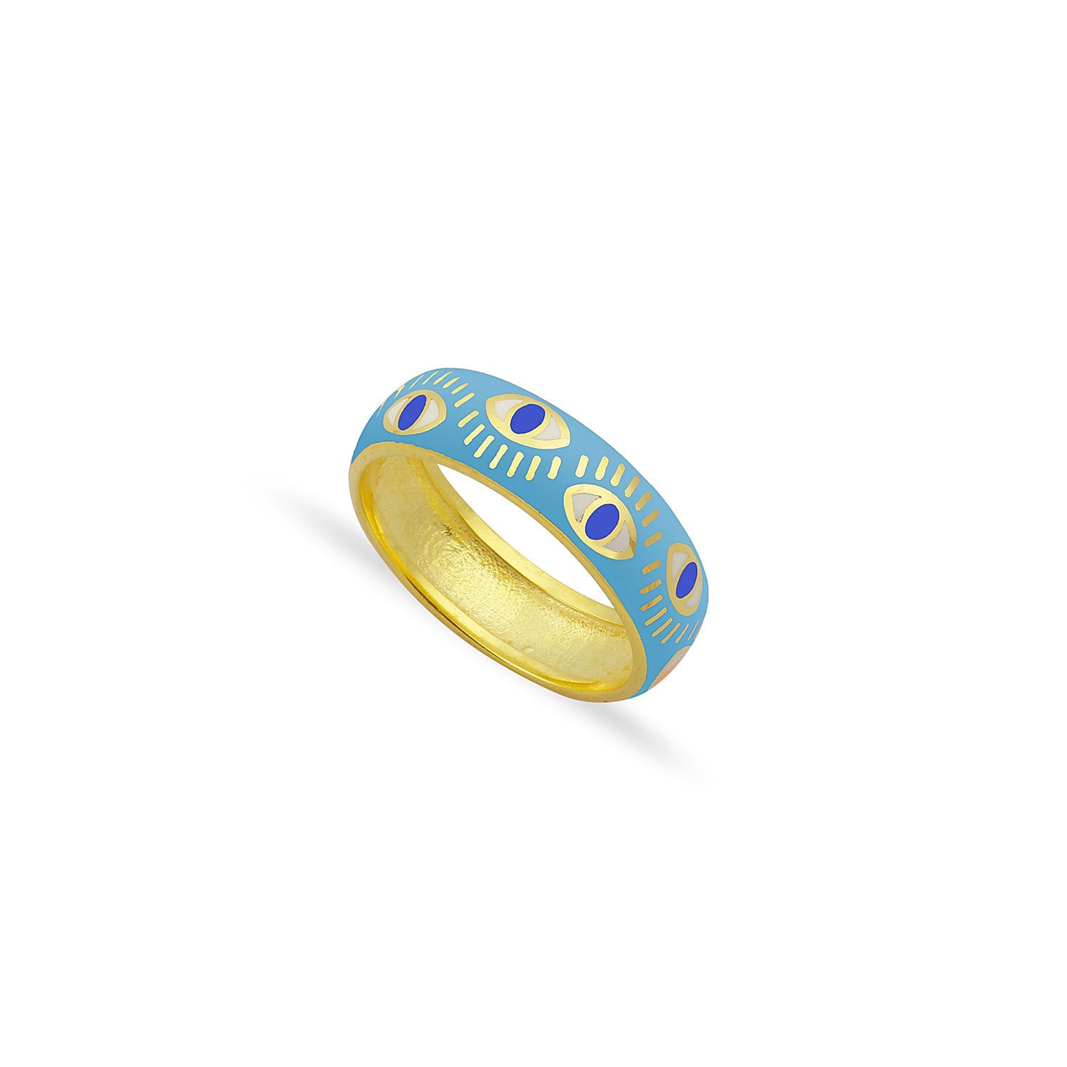 Evil Eye Enamel Ring