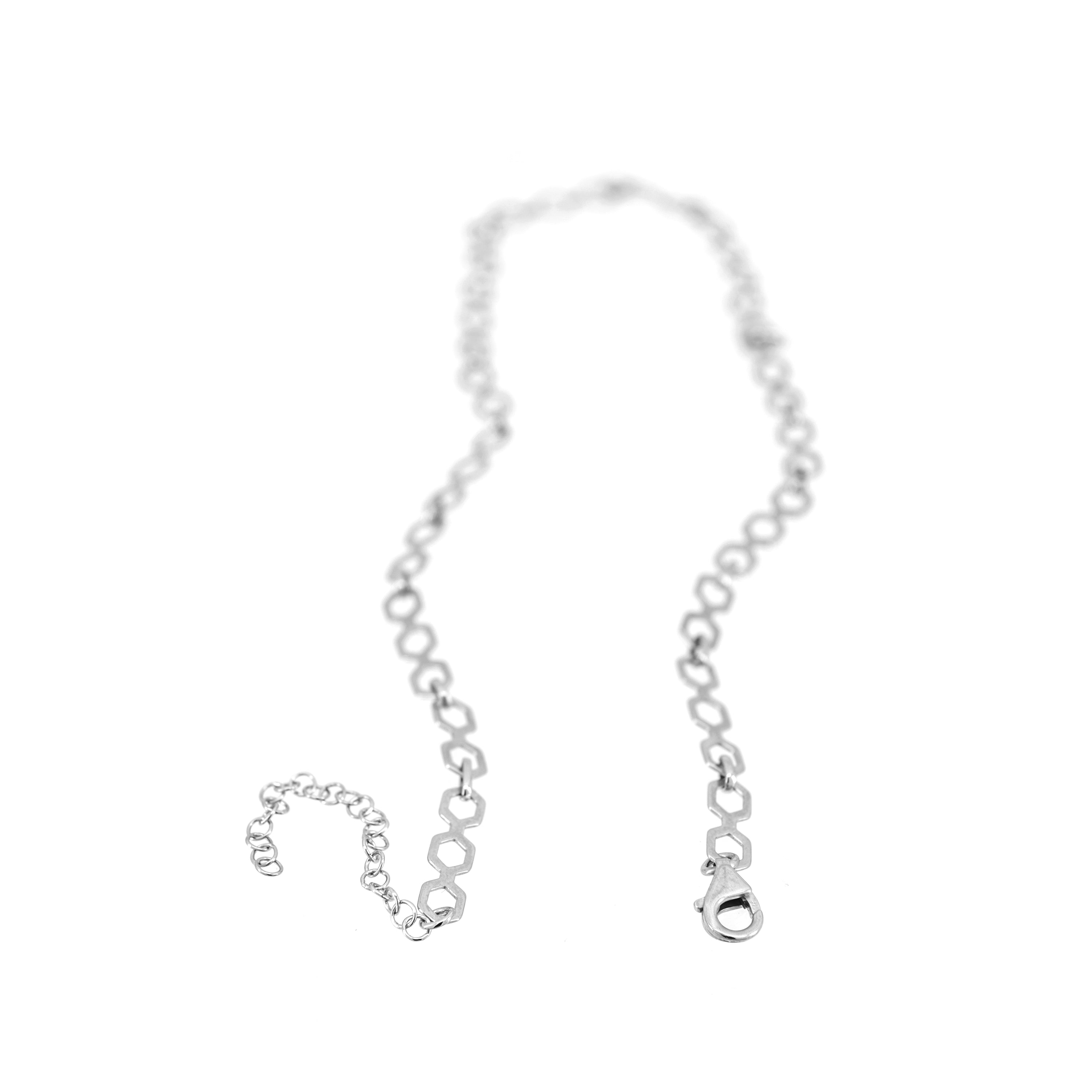 Hexagone Shaped Link Chain Choker