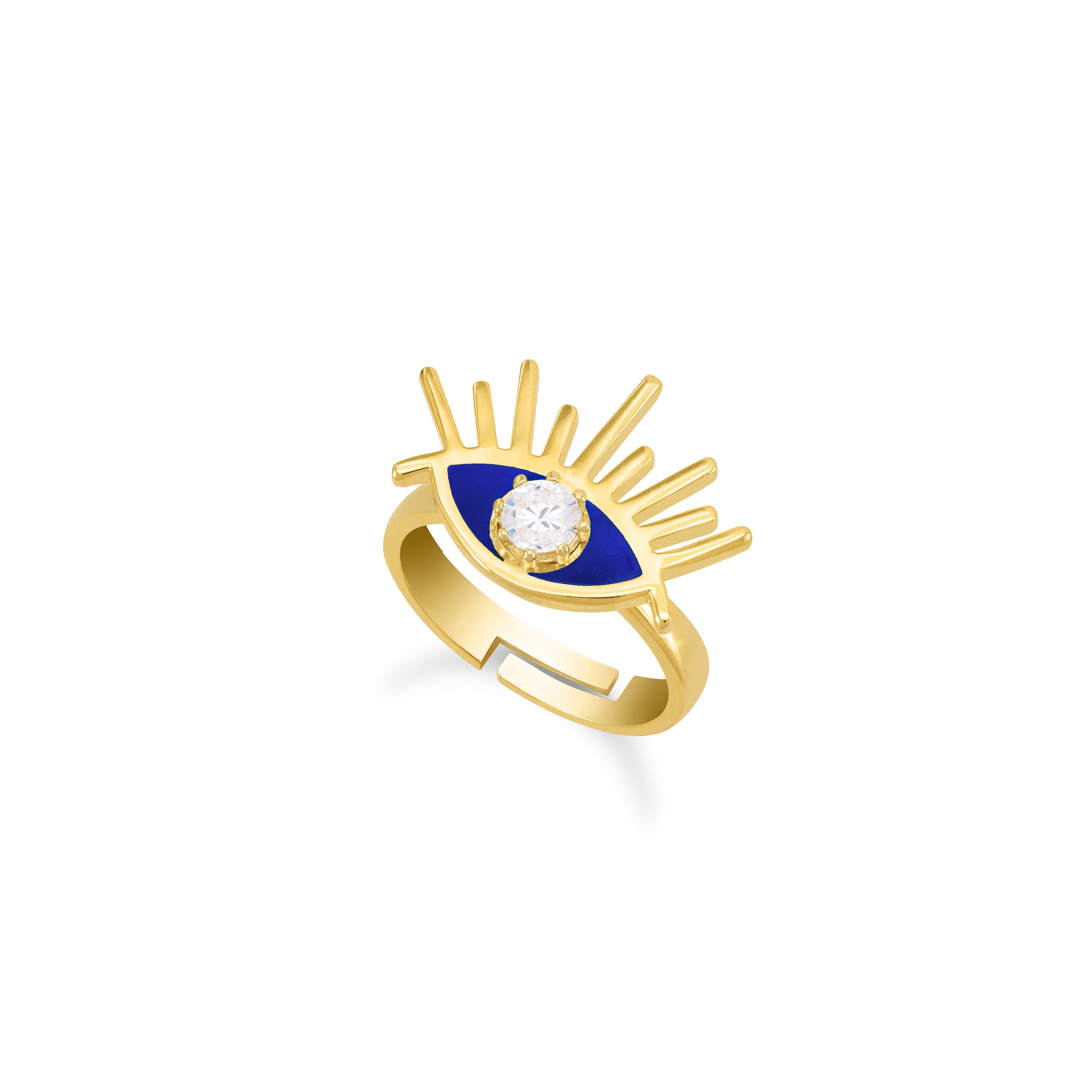 Lash Evil Eye Enamel Ring