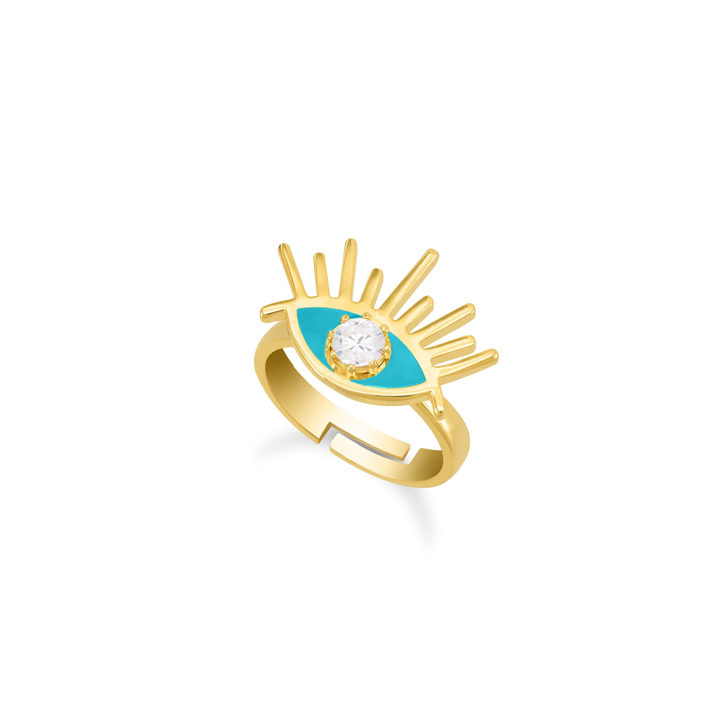 Lash Evil Eye Enamel Ring