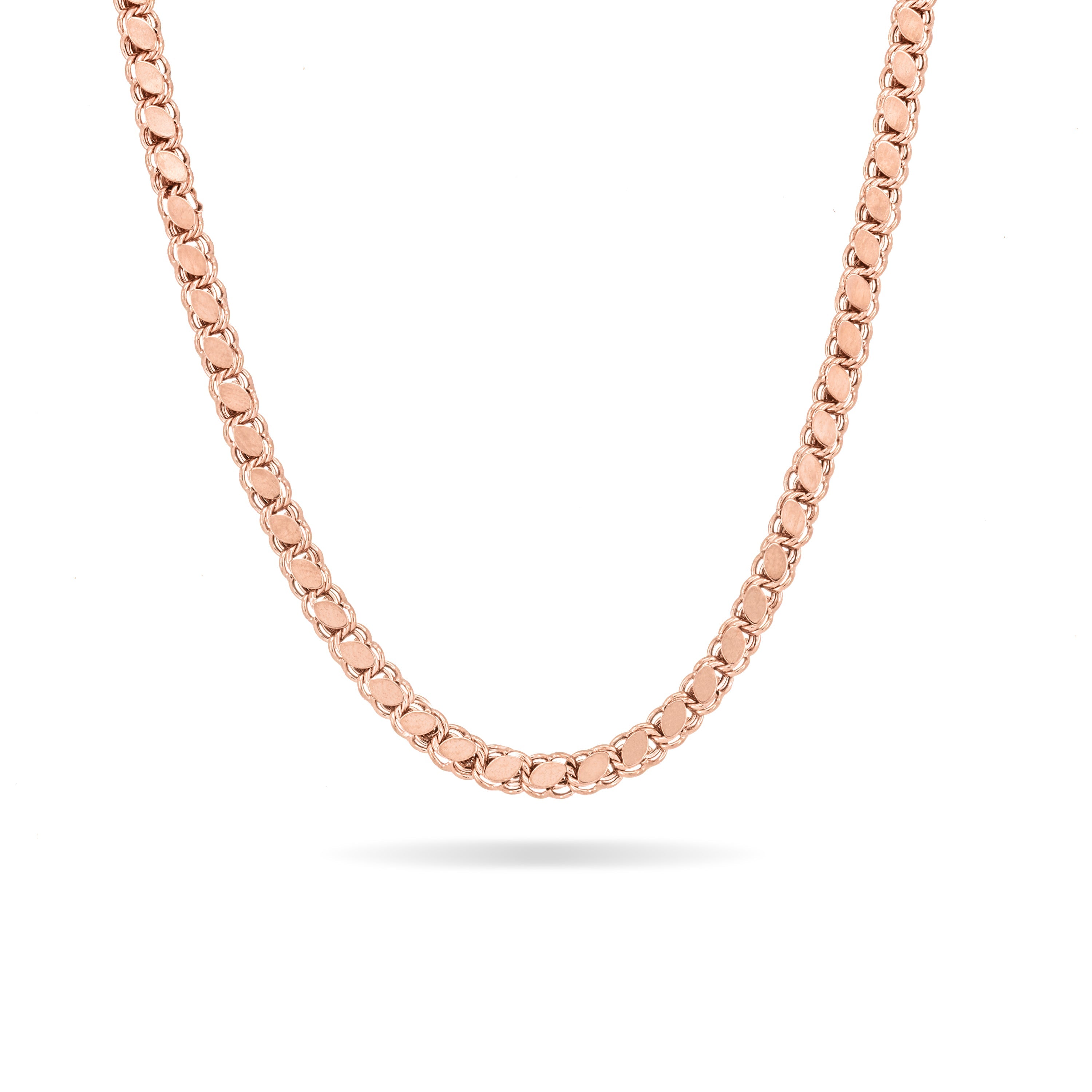 Marquise Shape Sequin Link Chain Necklace