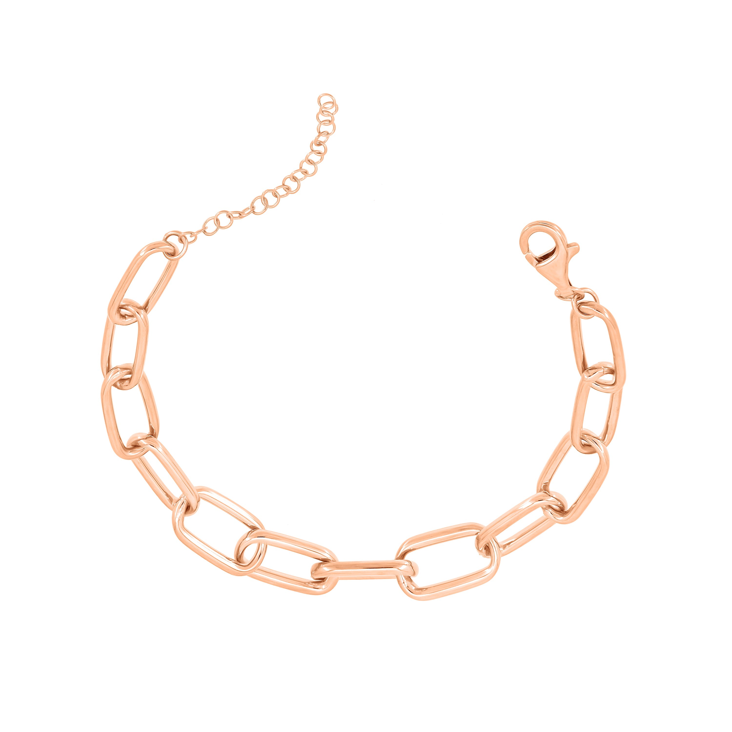Oval Paperclip Chain Bracelet