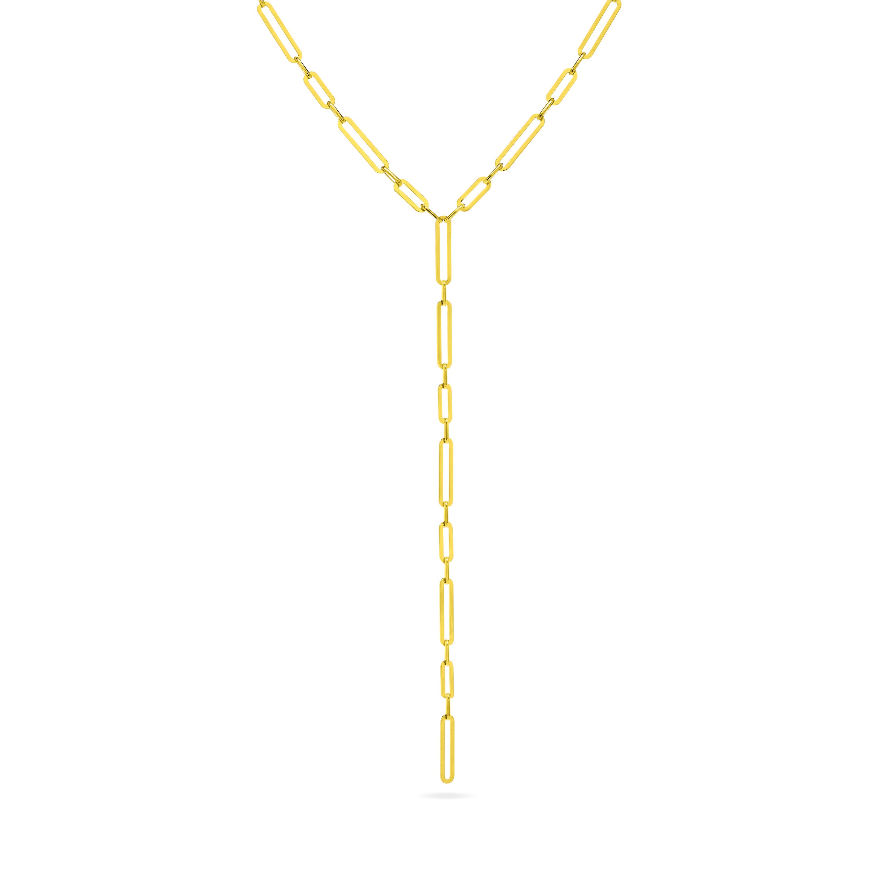 Paperclip Lariat Necklace