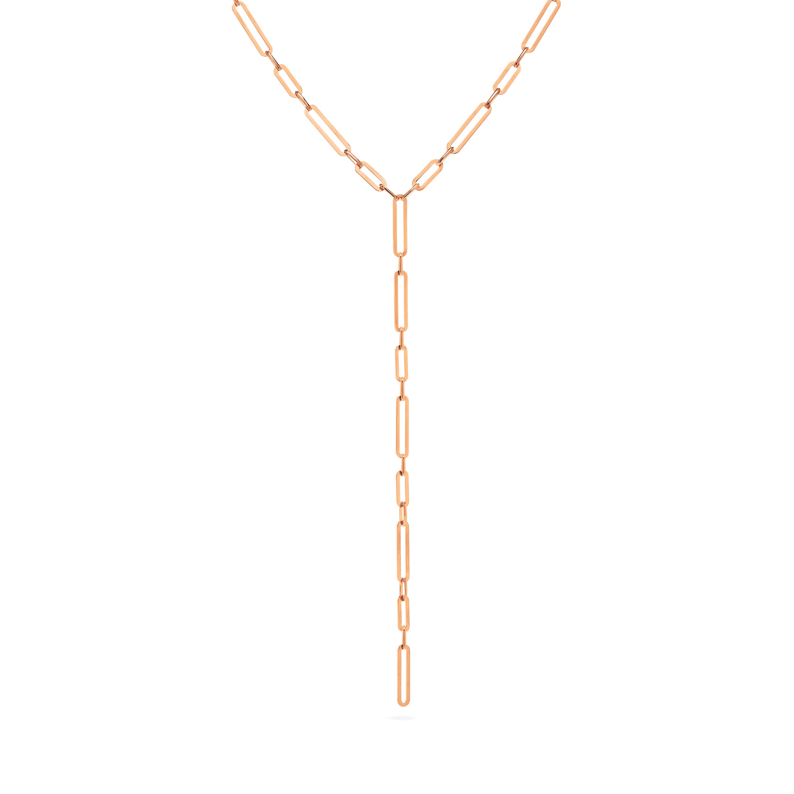 Paperclip Lariat Necklace