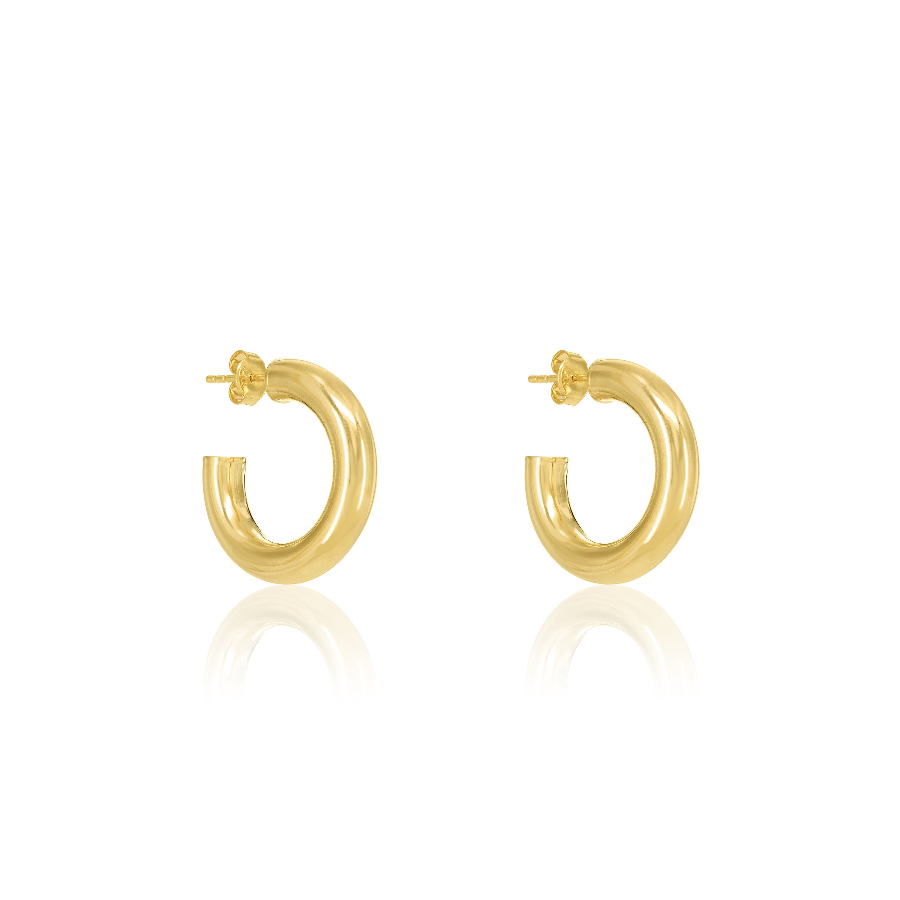 Plain Open Hoop Earrings