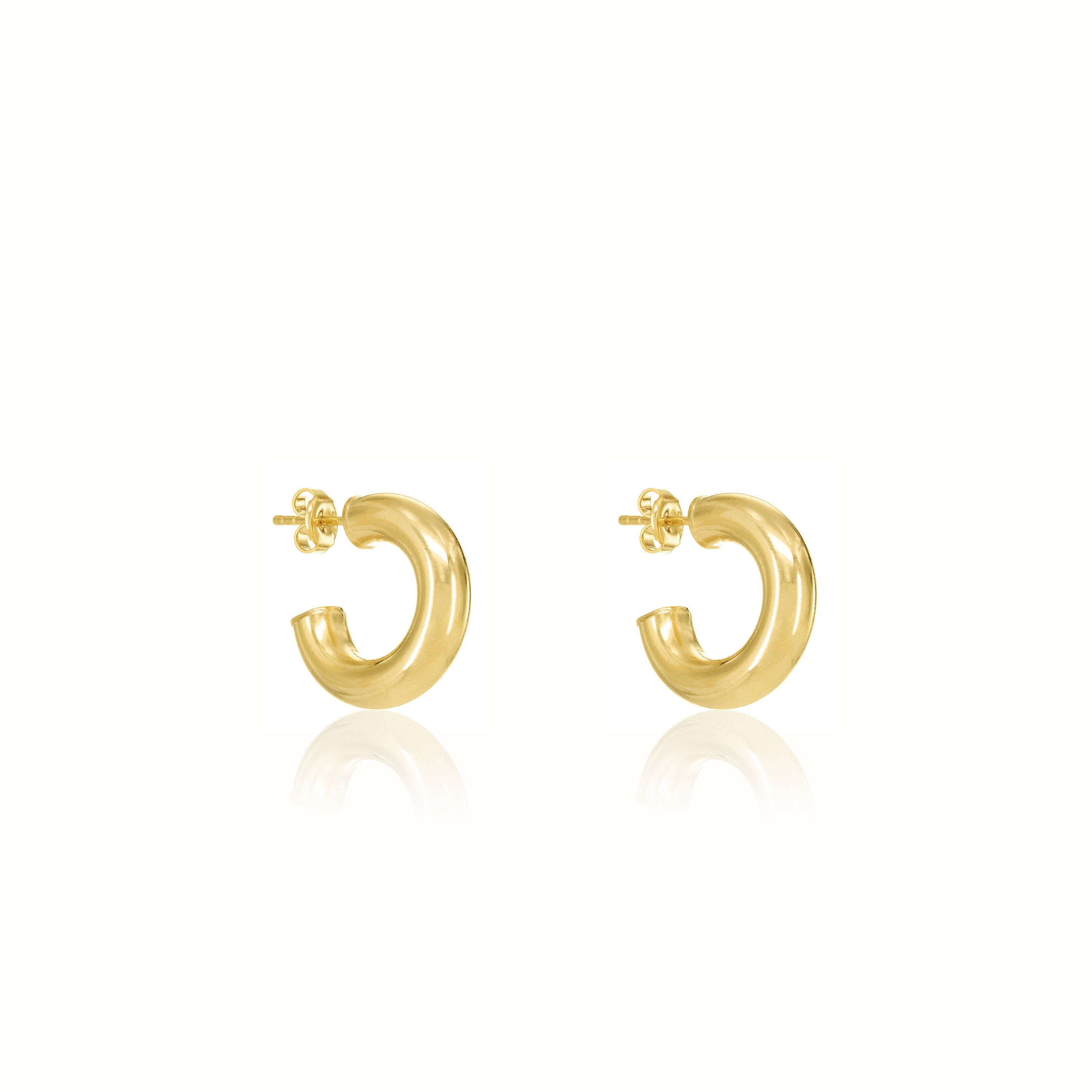 Plain Open Hoop Earrings